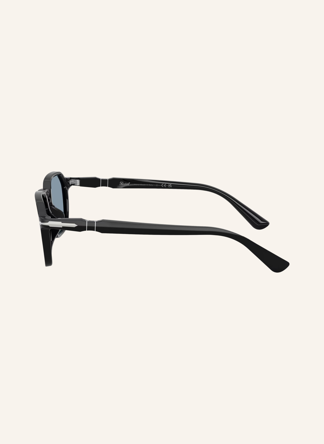 Persol Zonnebril PO3414S: ZWART/LICHTBLAUW