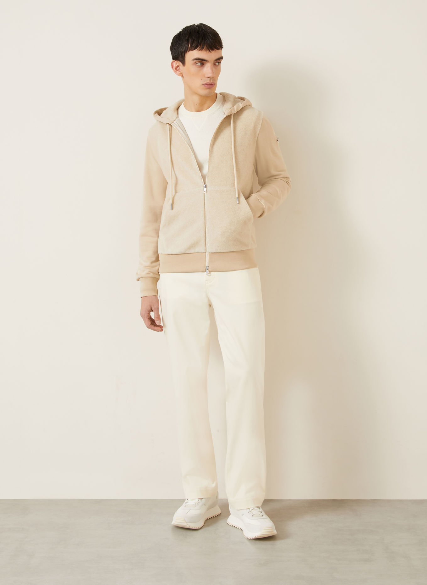 MONCLER Sweatvest: BEIGE