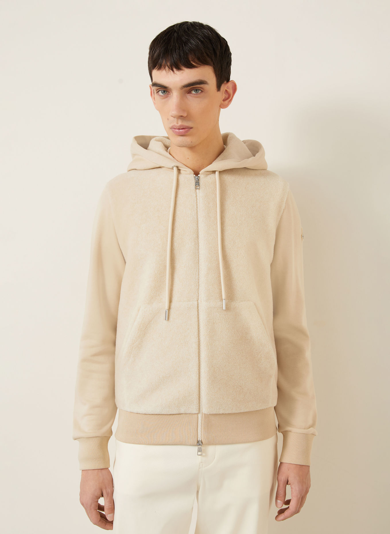 MONCLER Sweatvest: BEIGE