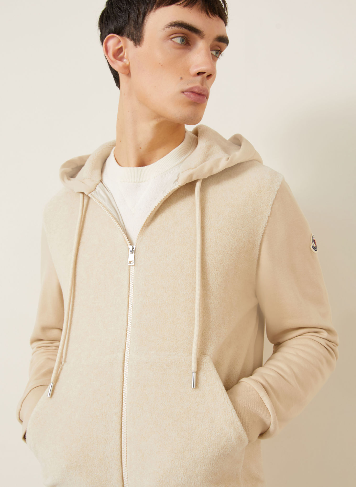 MONCLER Sweatvest: BEIGE