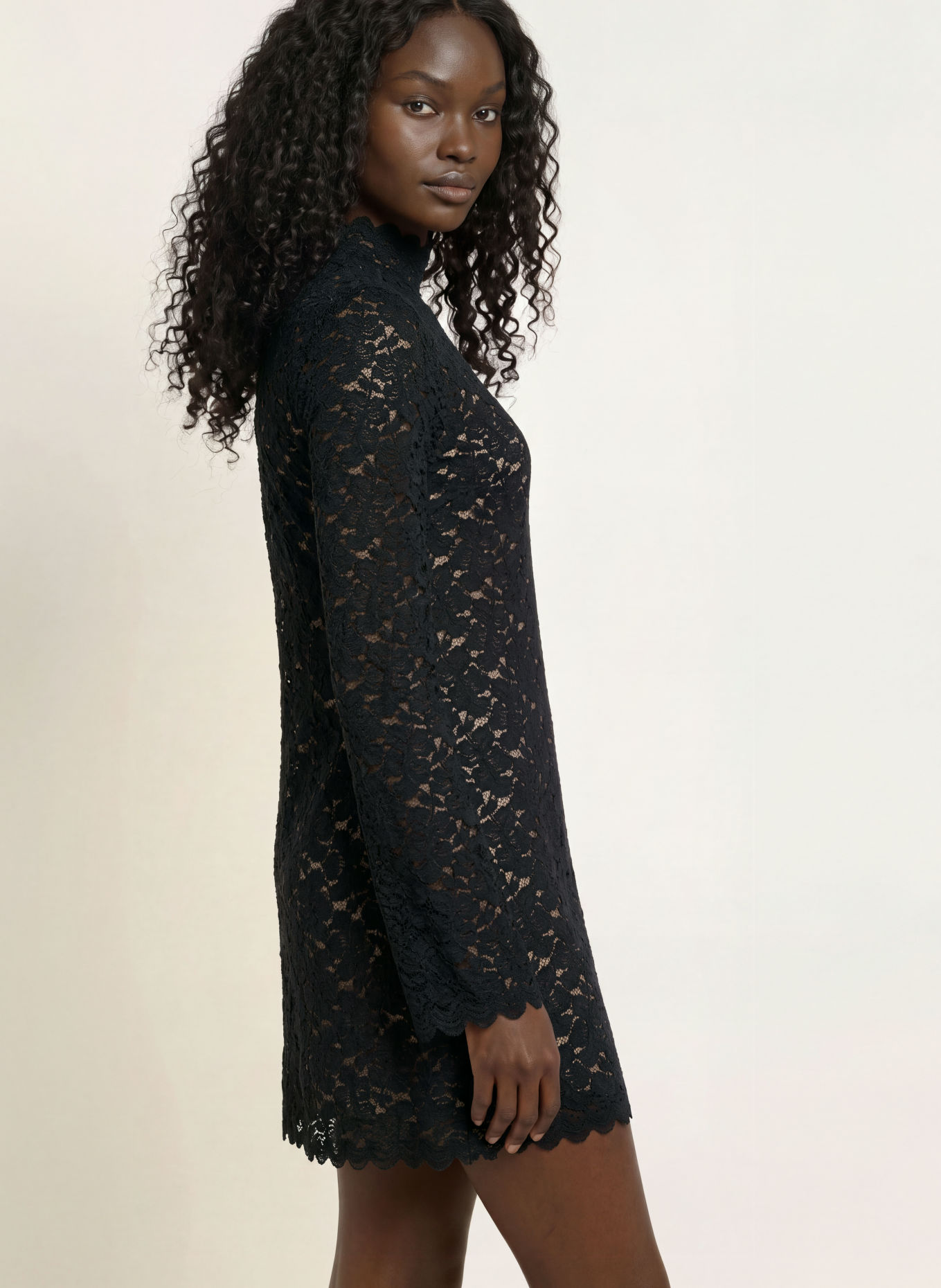 ba&sh Spitzenkleid LEARIA: SCHWARZ