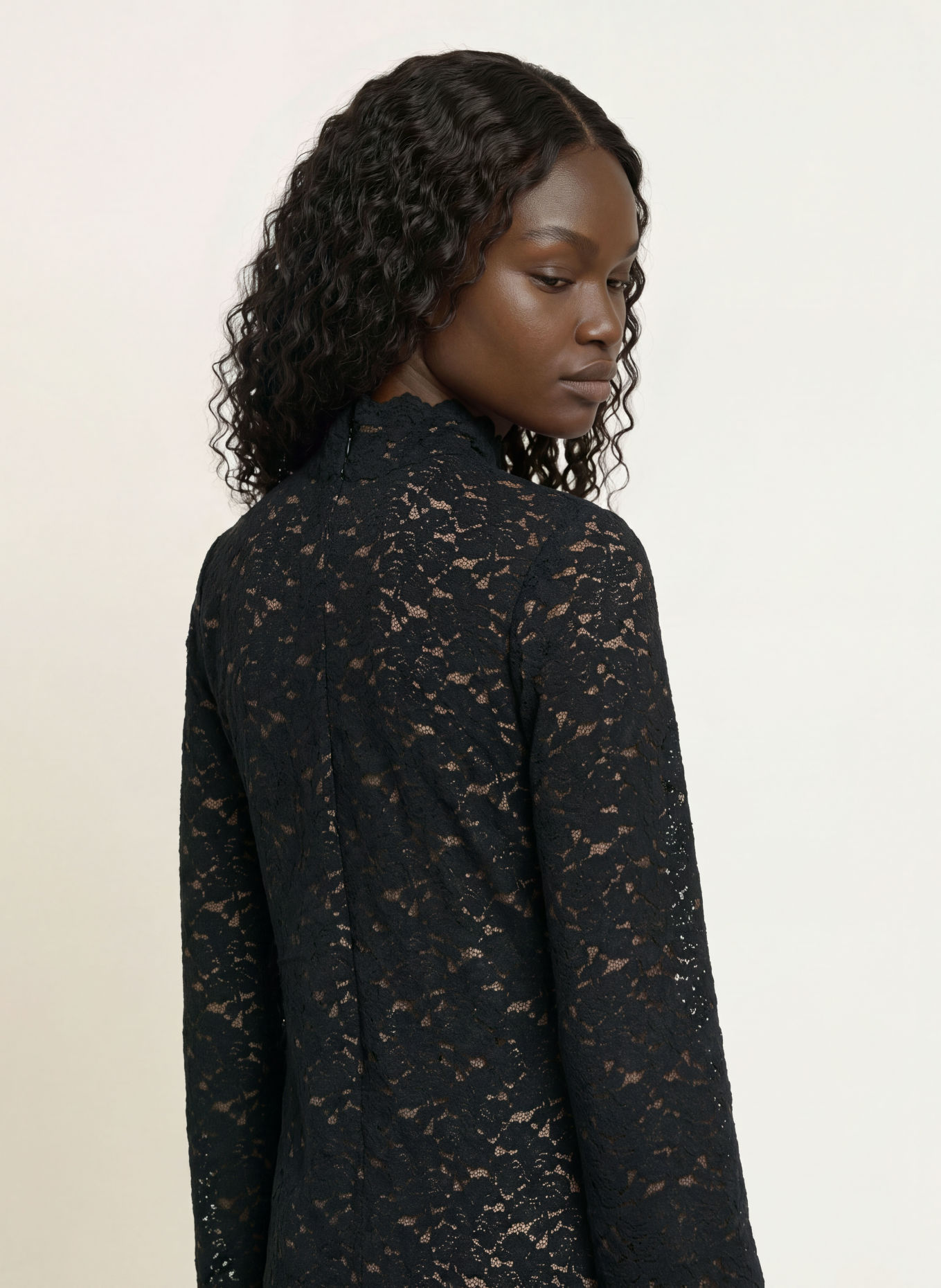 ba&sh Spitzenkleid LEARIA: SCHWARZ