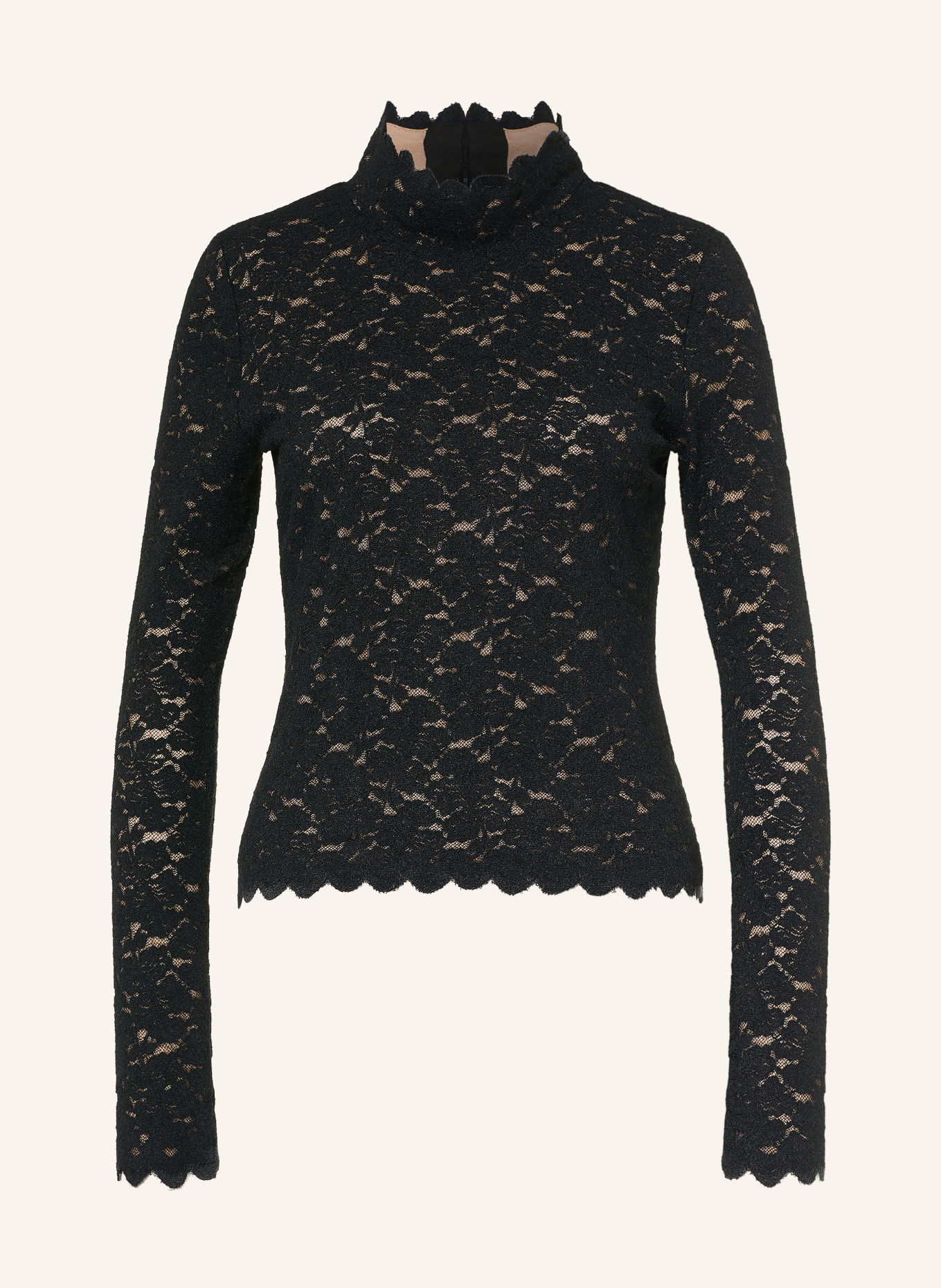 ba&sh Langærmet T-shirt LANEA: SORT