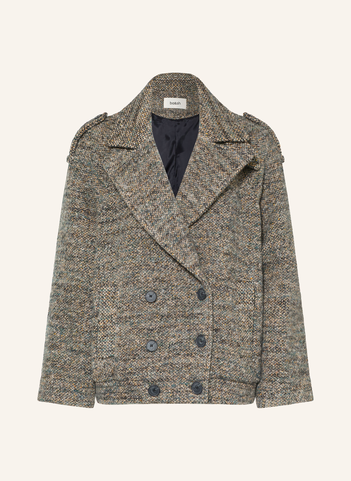 ba&sh Cabanjakke TRISTANA: BRUN / BEIGE / CREME