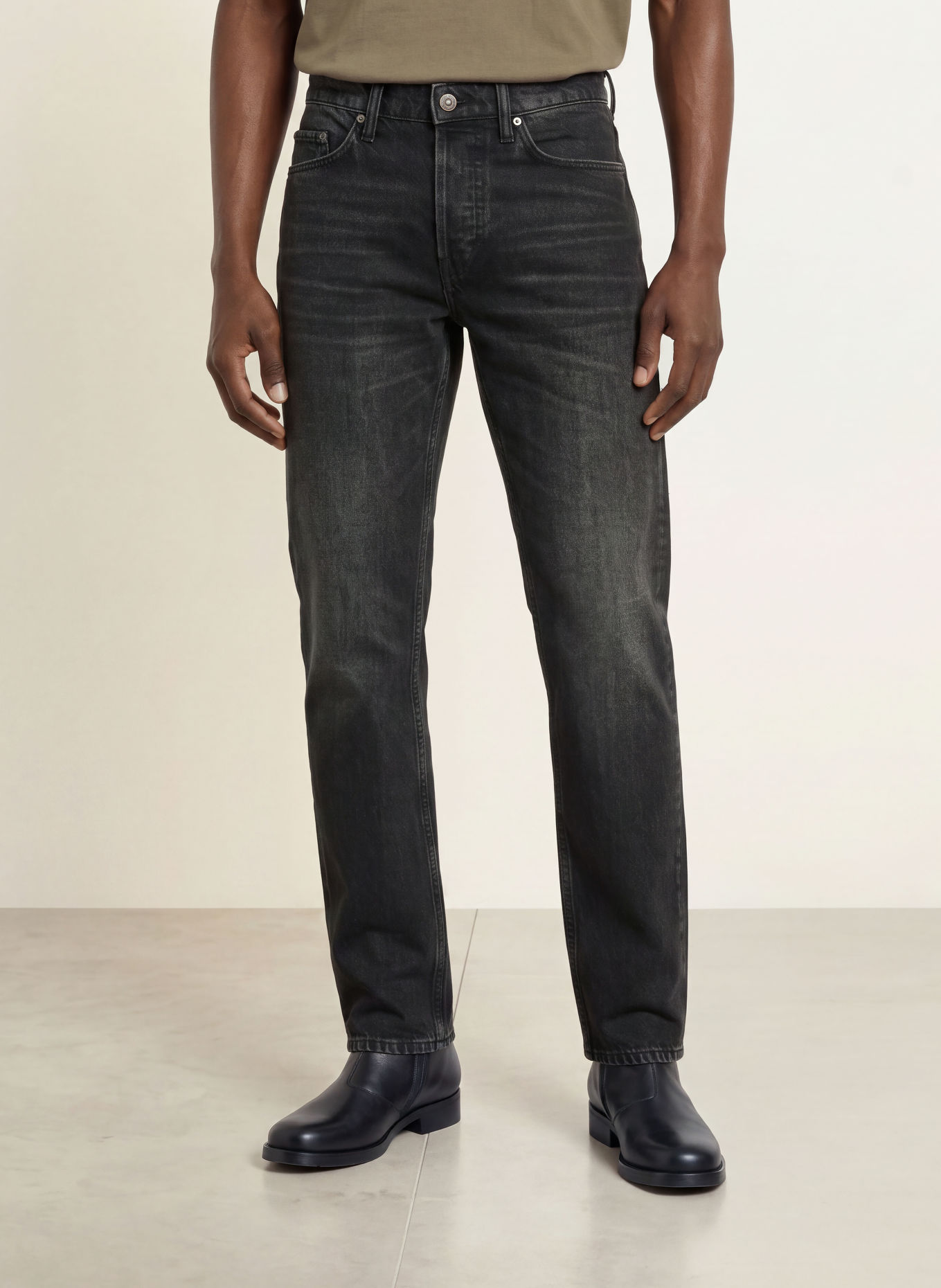 ALLSAINTS Jeans met slanke, rechte pasvorm: 162 Washed Black