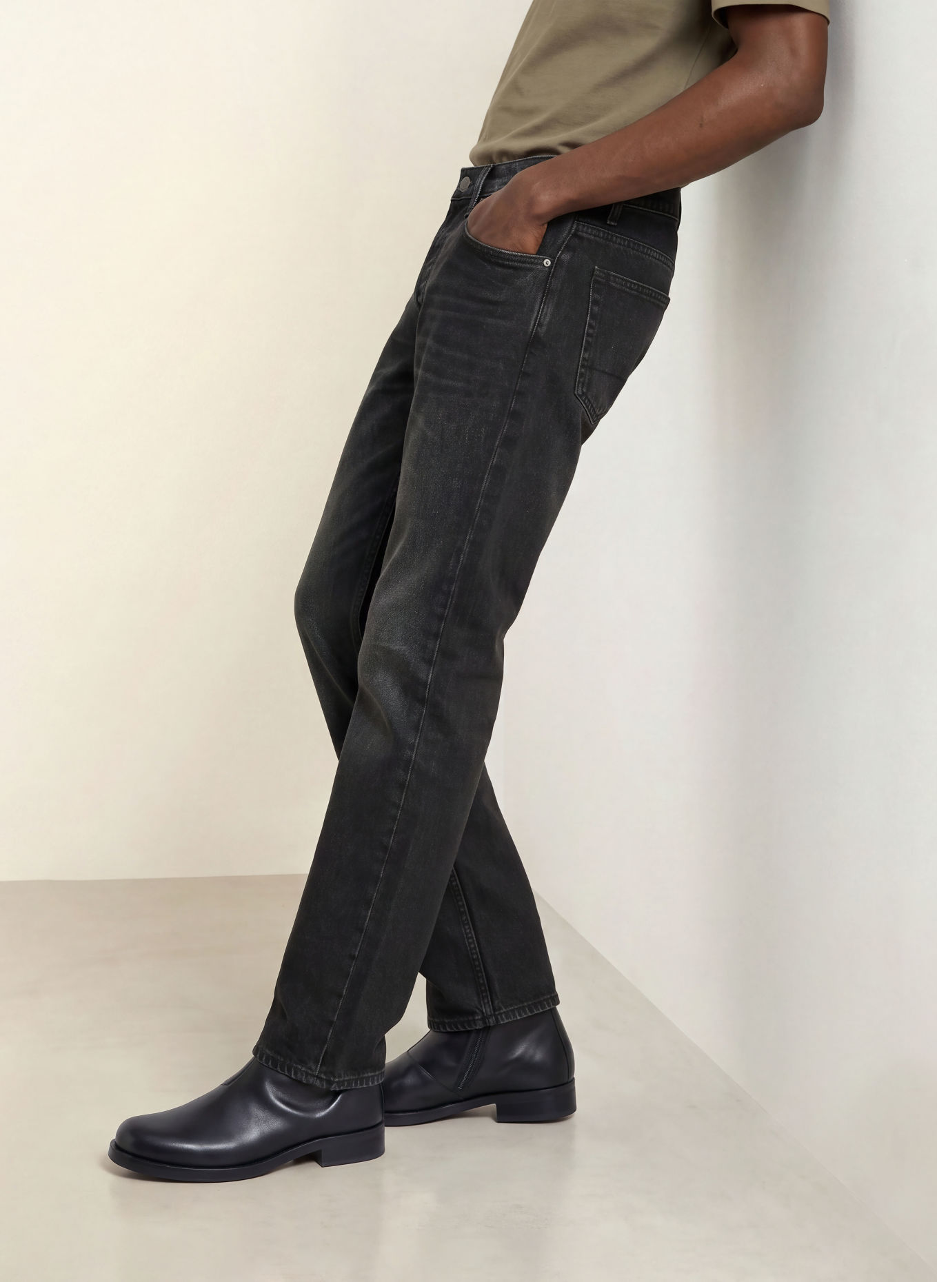 ALLSAINTS Jeans met slanke, rechte pasvorm: 162 Washed Black