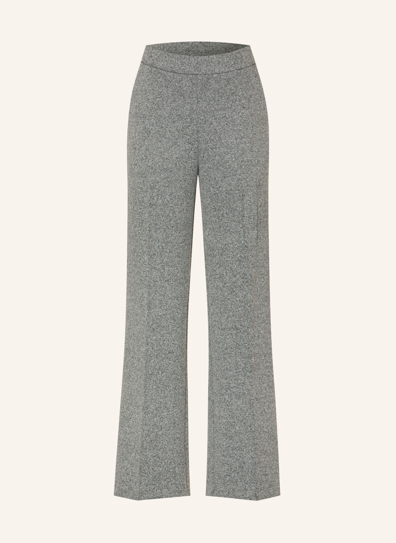 OPUS Pantalon palazzo MISHA HORIZON: GRIS / GRIS FONCÉ