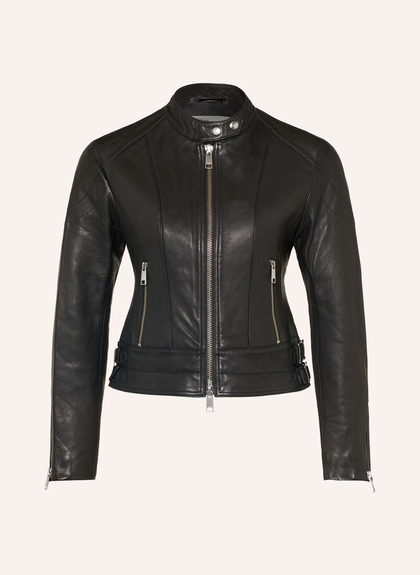 ALLSAINTS Lederjacke COMET: SCHWARZ