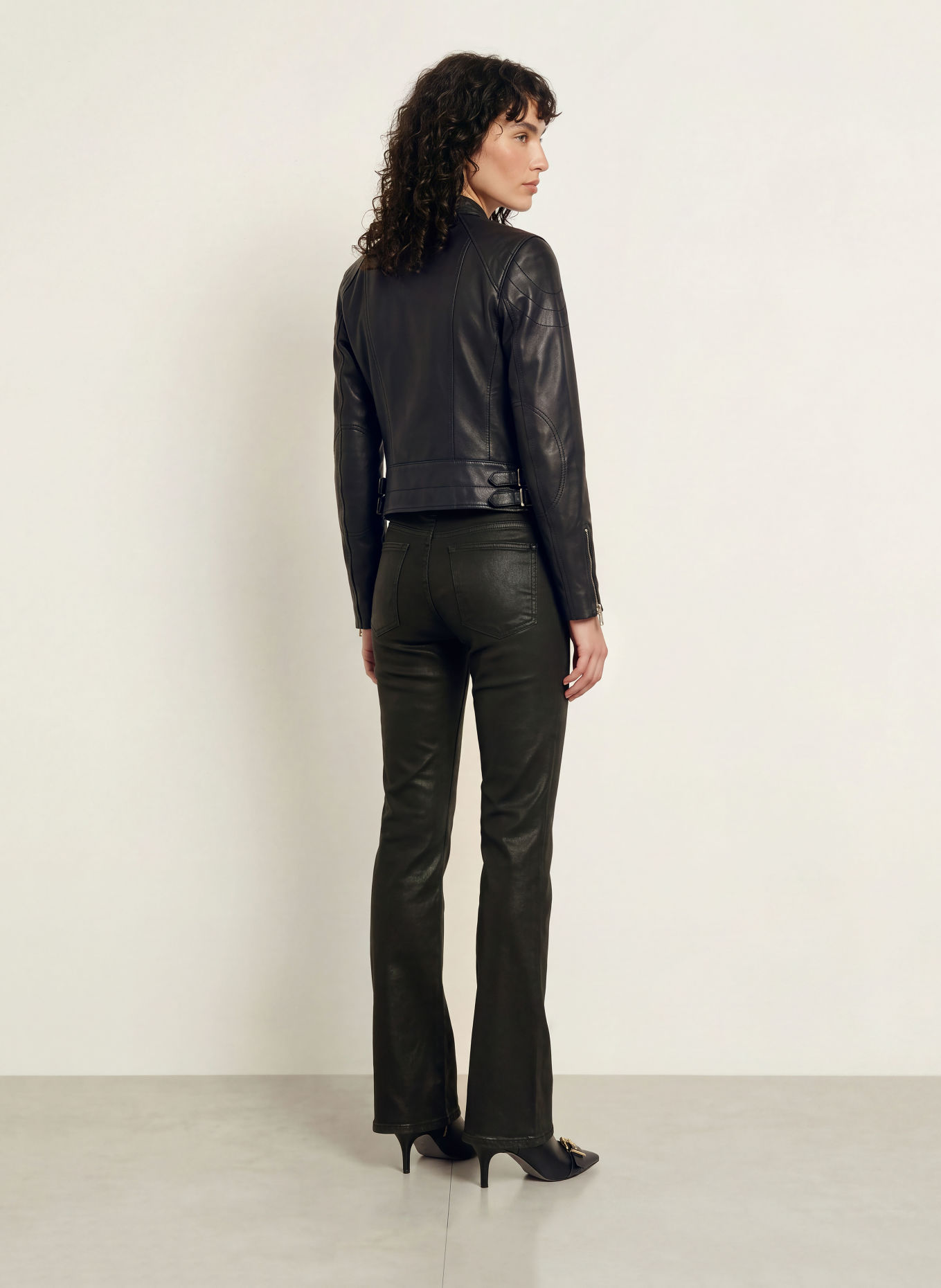ALLSAINTS Lederjacke COMET: SCHWARZ