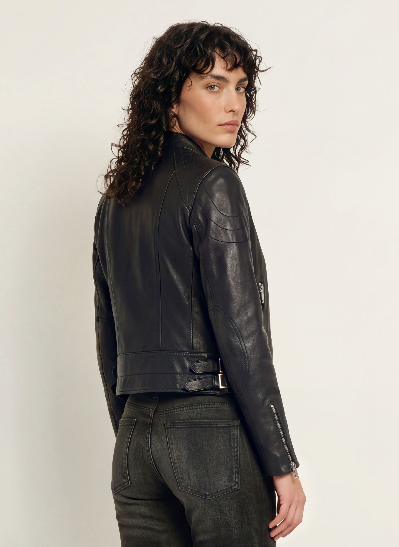 ALLSAINTS Lederjacke COMET: SCHWARZ