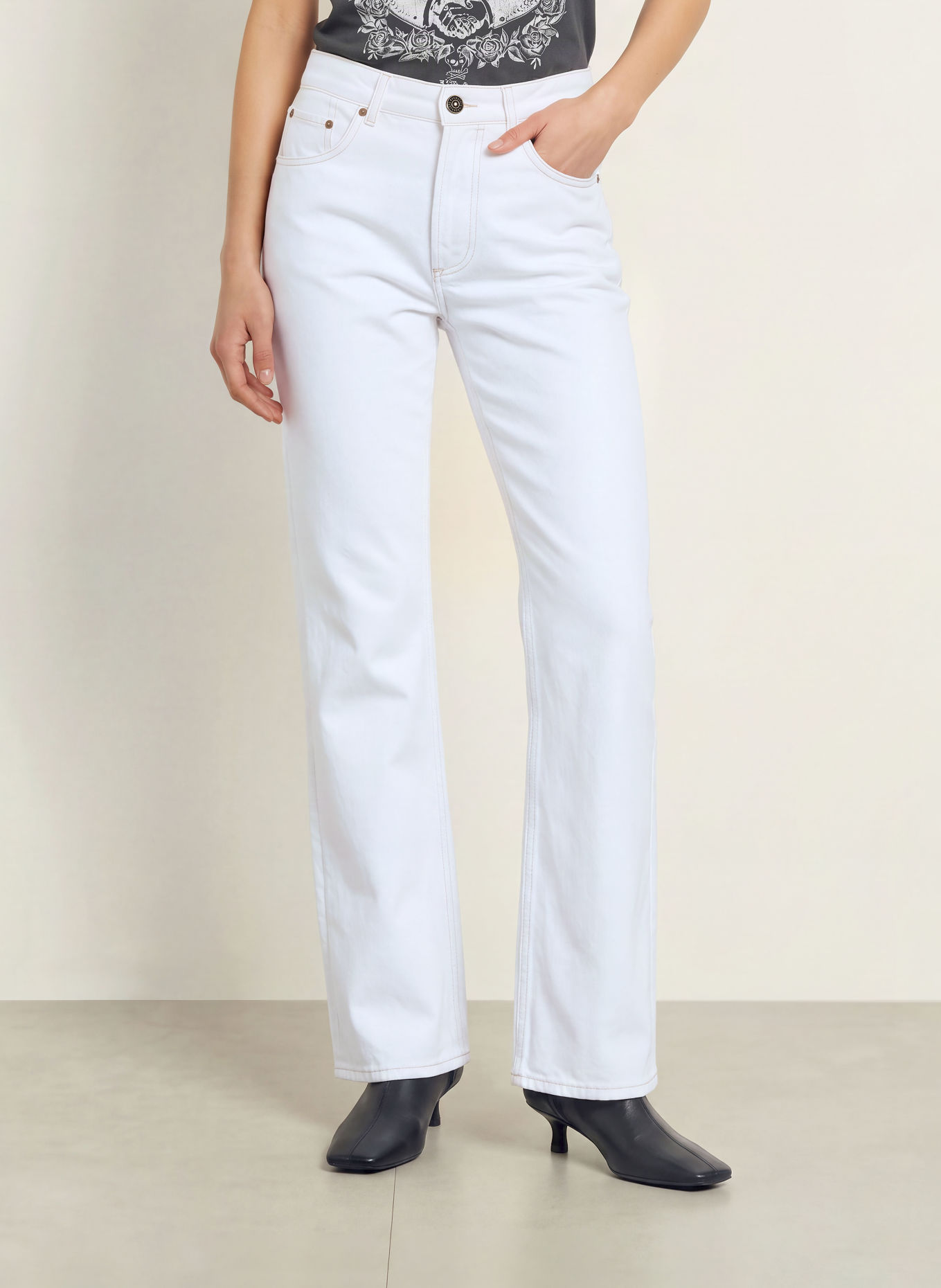 ALLSAINTS Bootcut Jeans RUE HIGH BOOTCUT: 203 Off White