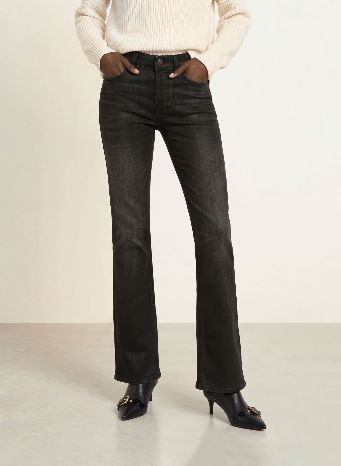 ALLSAINTS Straight jeans NAT: 3694 Coated Black