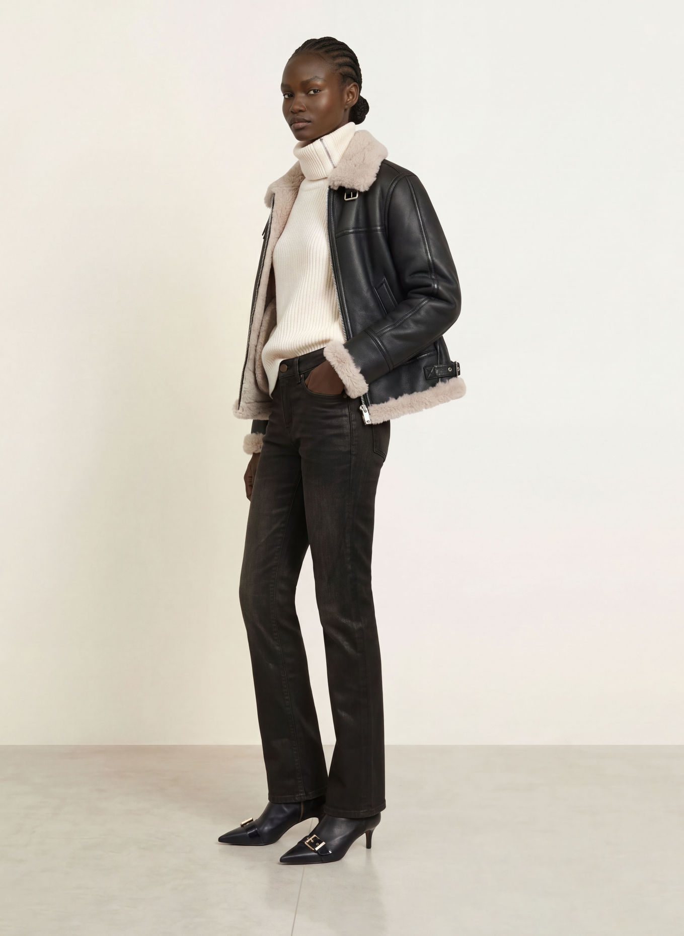 ALLSAINTS Straight jeans NAT: 3694 Coated Black