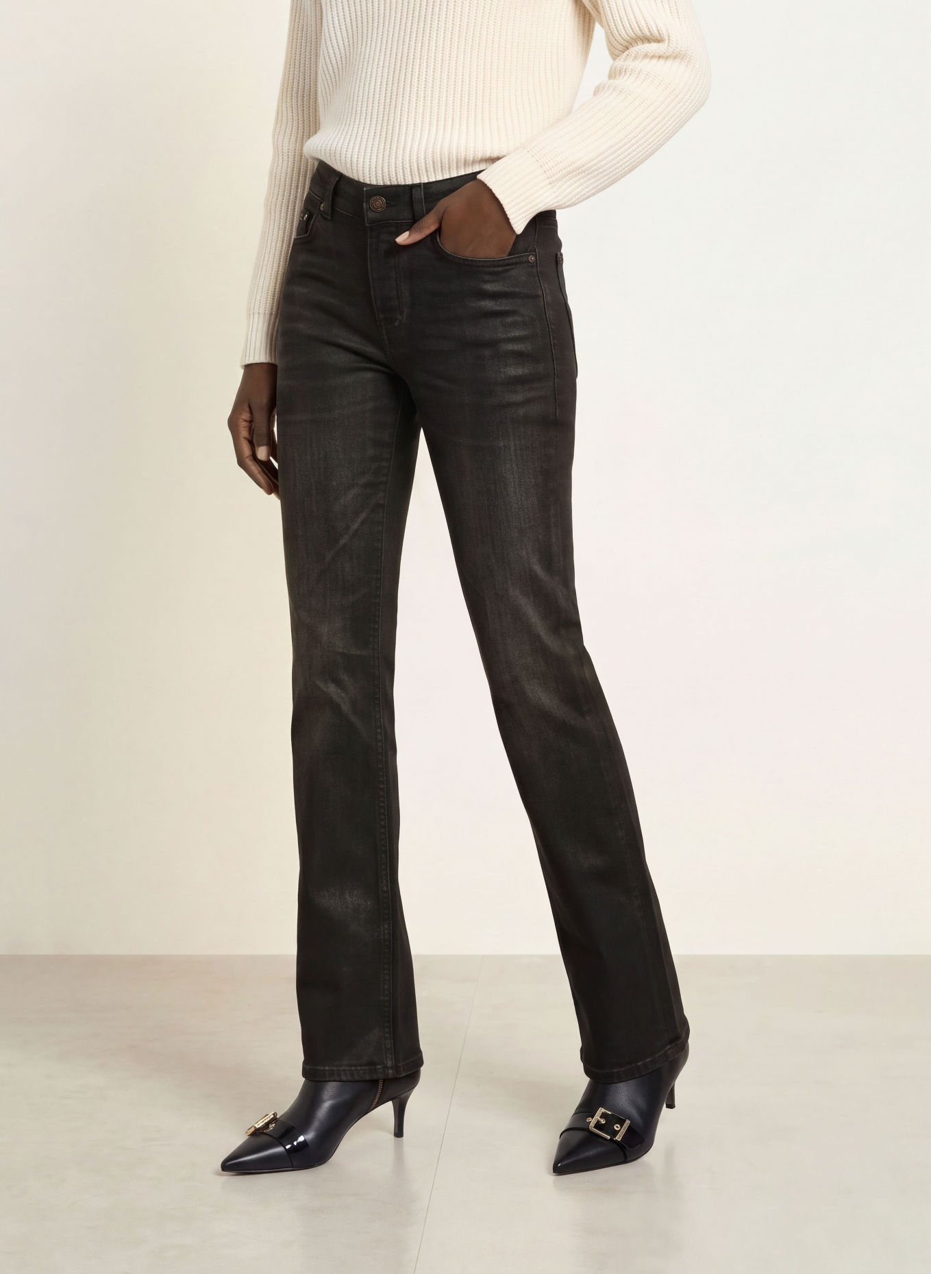ALLSAINTS Straight jeans NAT: 3694 Coated Black