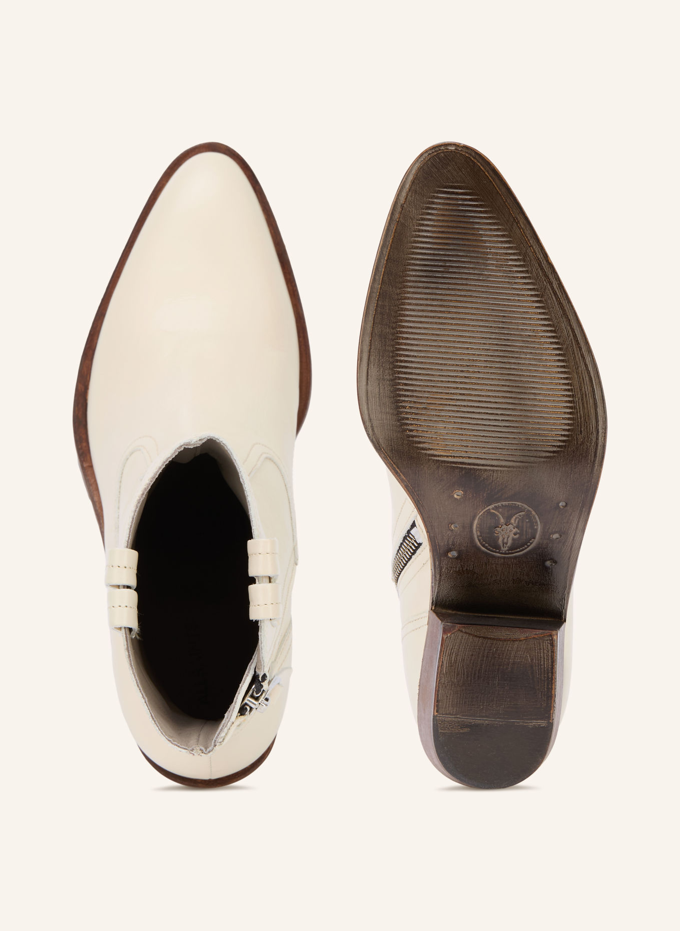 ALLSAINTS Cowboylaarzen JURA: WIT
