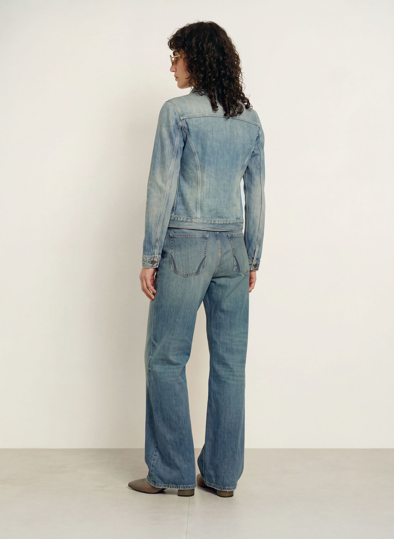 ALLSAINTS Jean wide leg LOU: 10635 TINT LIGHT INDIGO