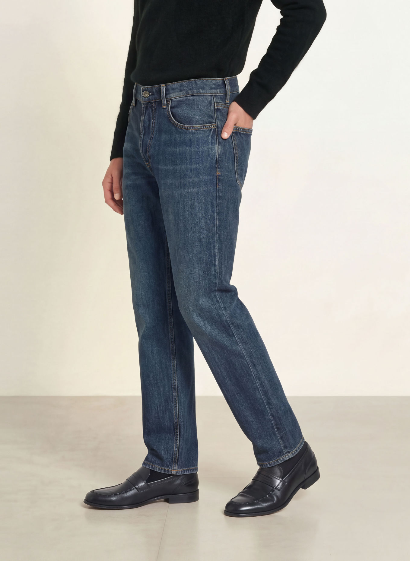 ALLSAINTS Regular Straight-Fit Jeans: 723 Dark Indigo