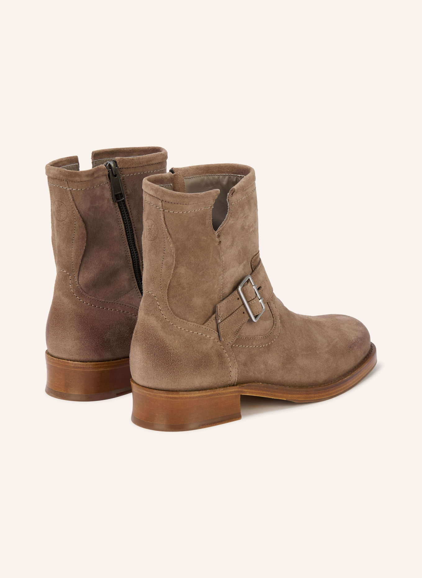 ALLSAINTS Bikerboots BAILEY: BRUIN / ZILVER