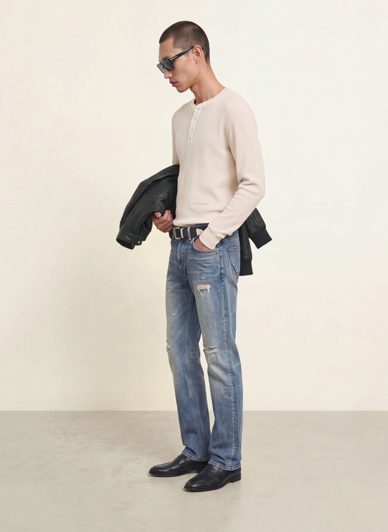 ALLSAINTS Longsleeve RAINE: BEIGE