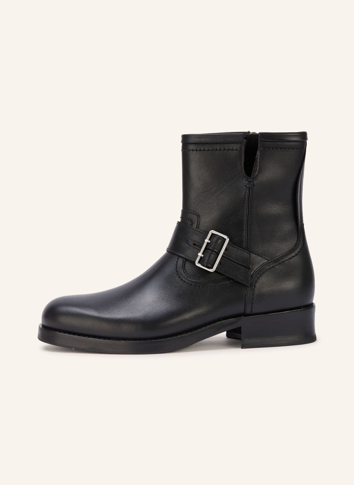 ALLSAINTS Bikerboots BAILEY: ZWART / ZILVER