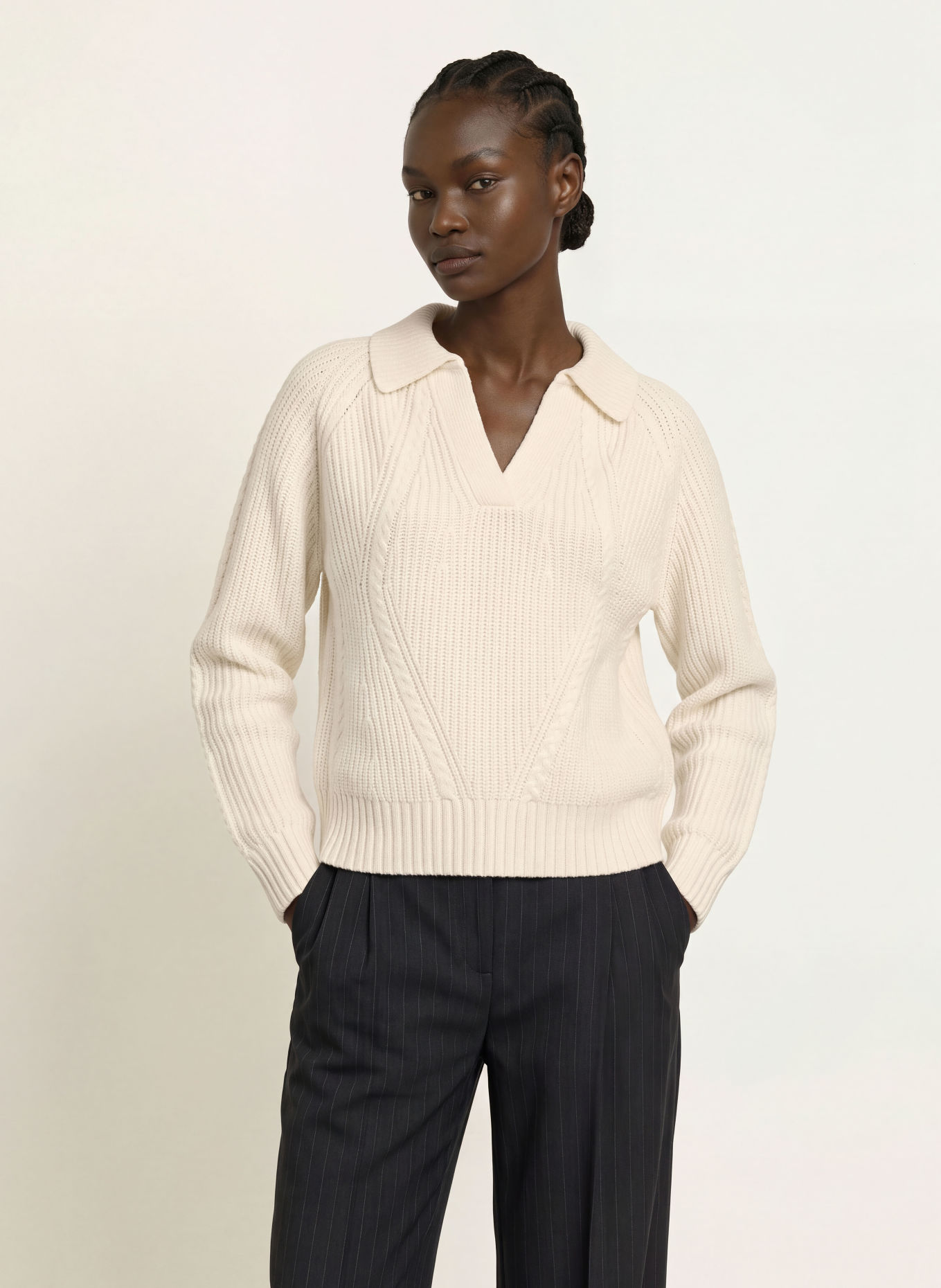 REISS Pull LINDY: CRÈME