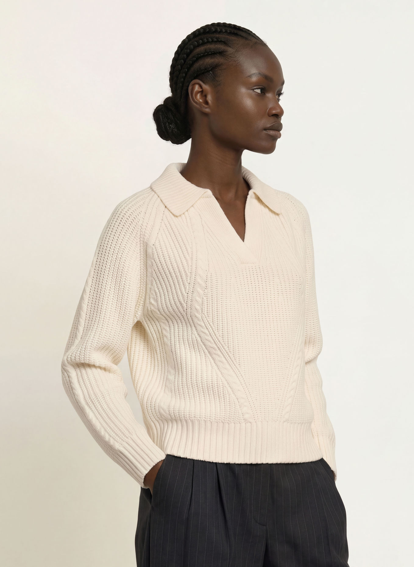 REISS Pull LINDY: CRÈME