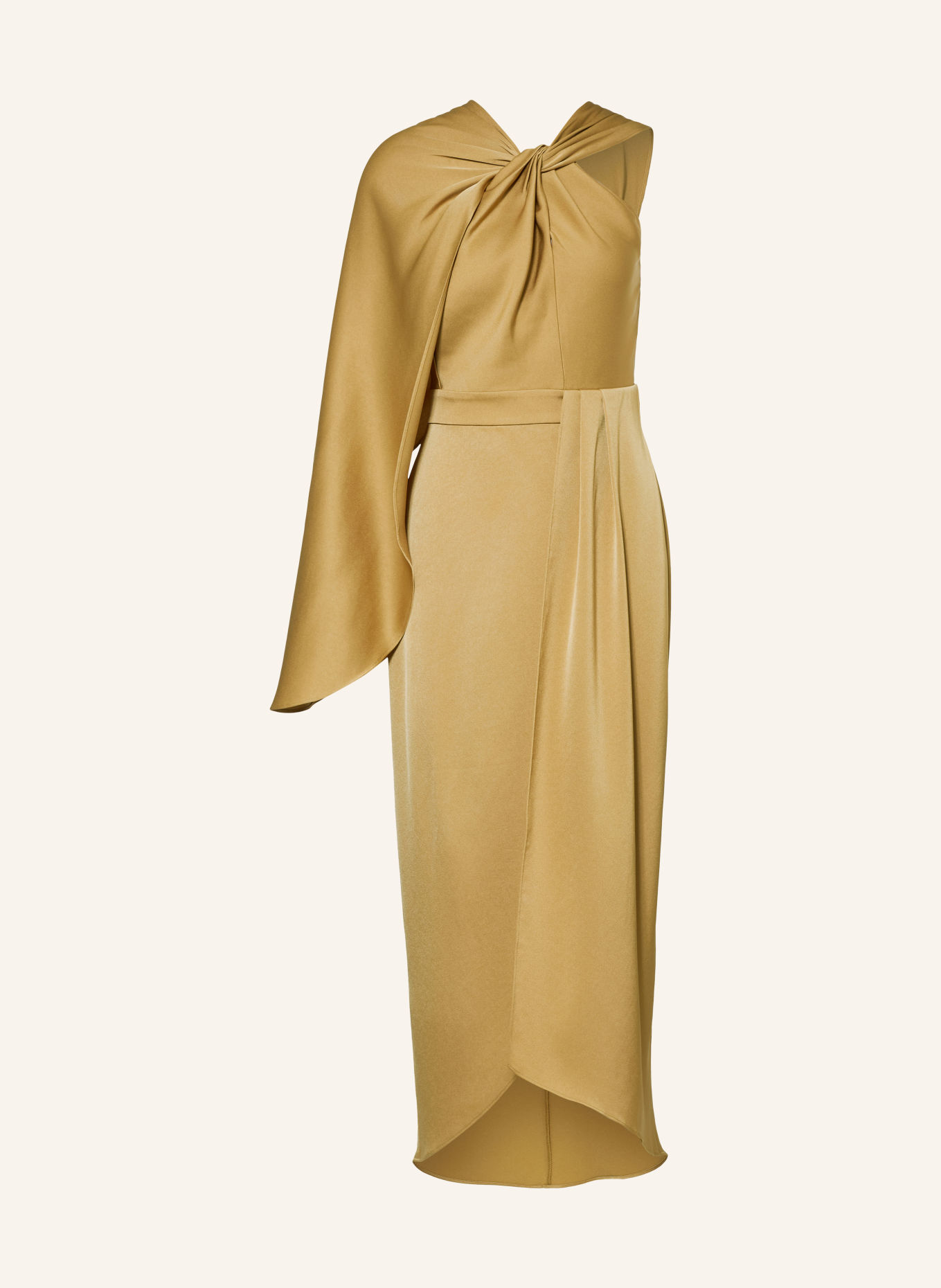 REISS Cocktailjurk CLODAGH van satijn: GOUD
