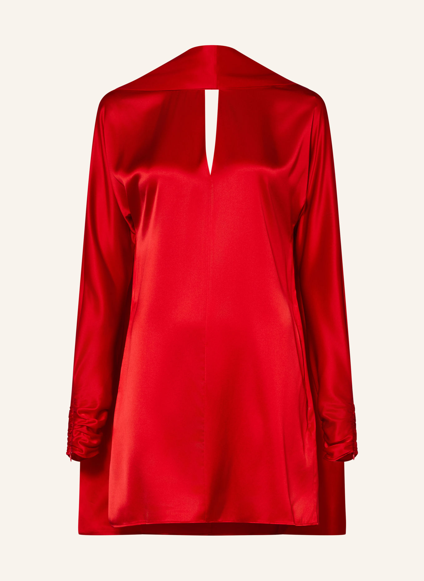 REISS Cocktailjurk OTTILIE van satijn: ROOD