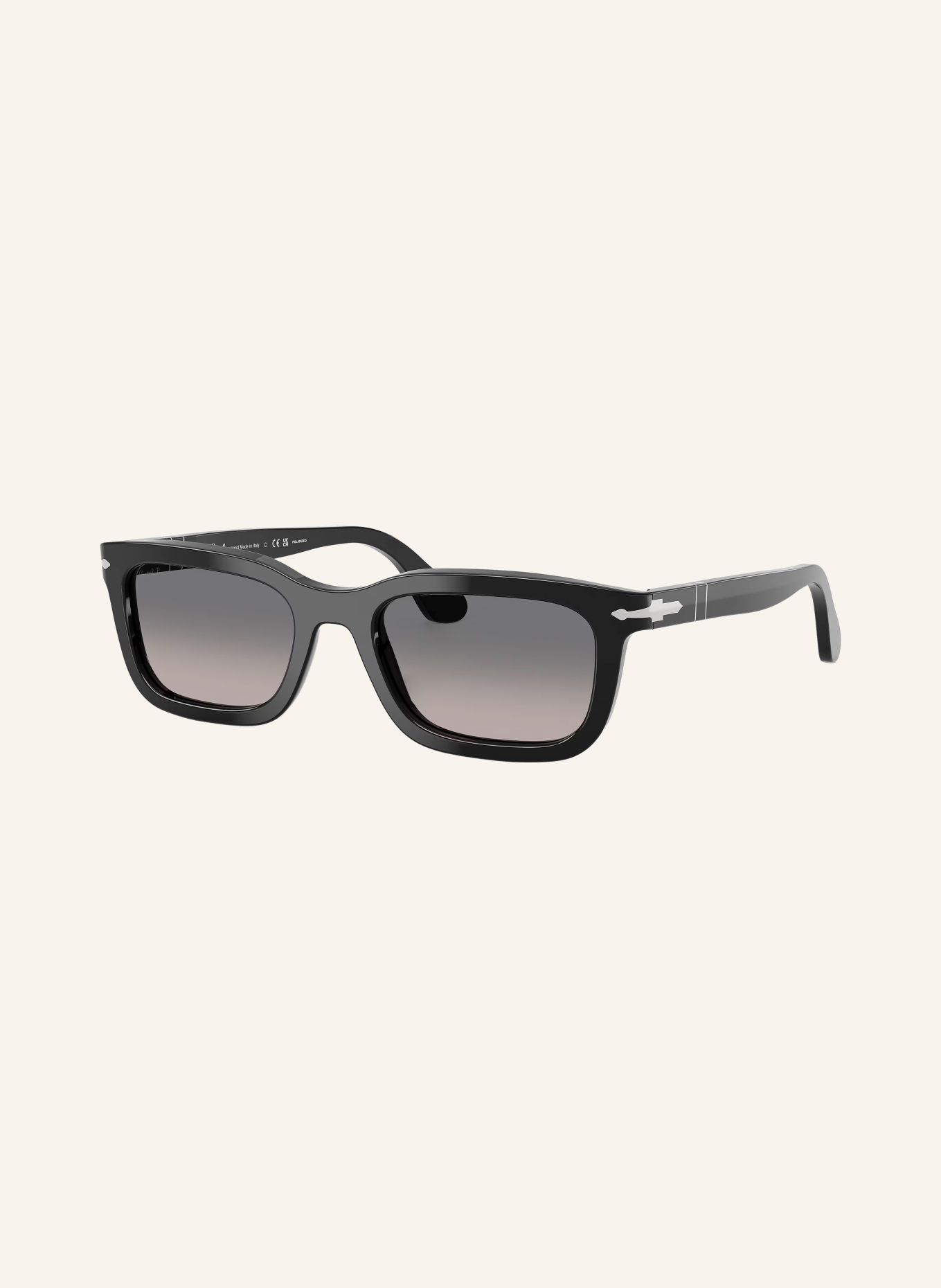 Persol Zonnebril PO3396S: ZWART/ GRADIËNTGRIJS POLAR