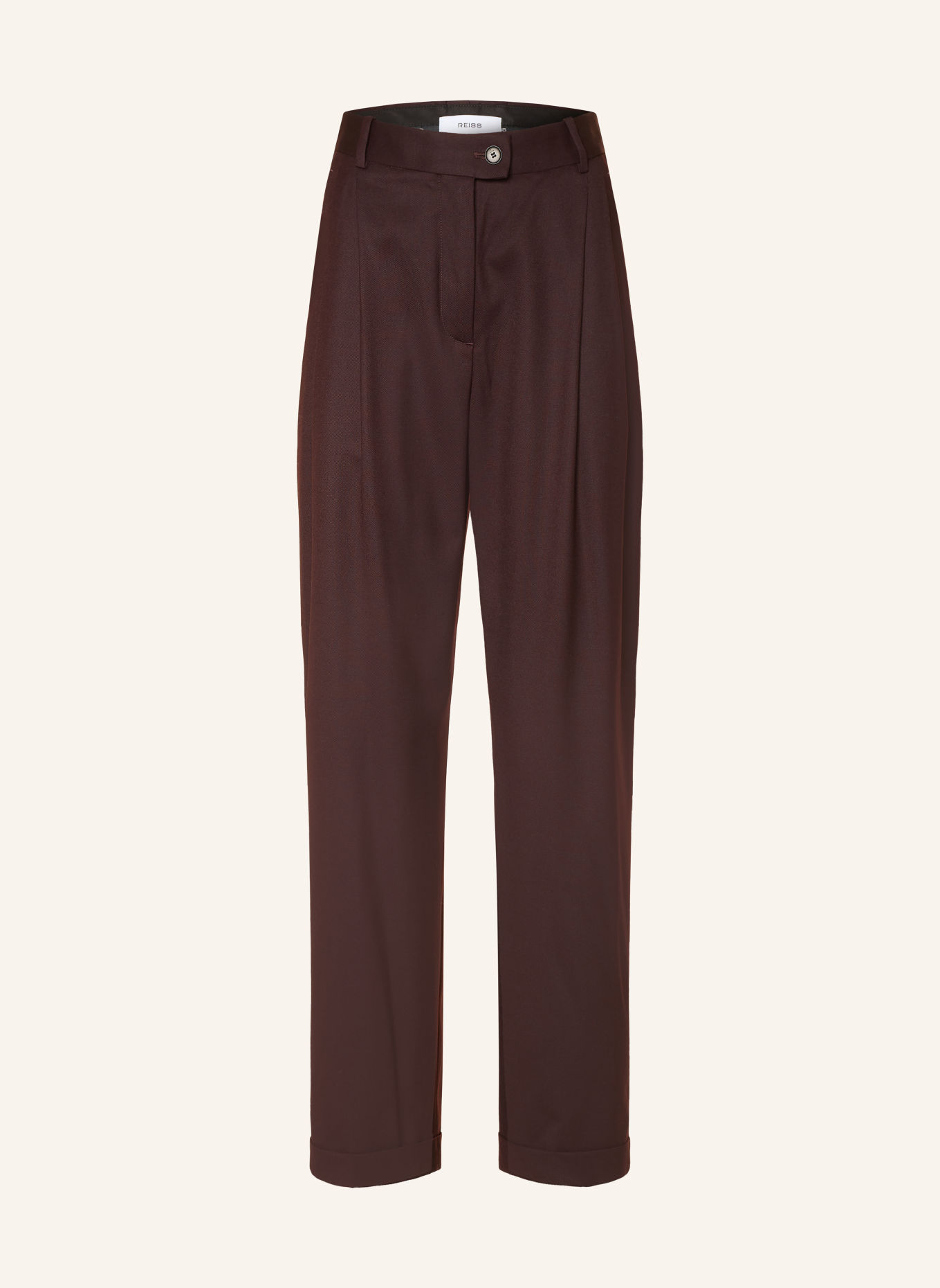 REISS Broek LEISEL: DONKERPAARS