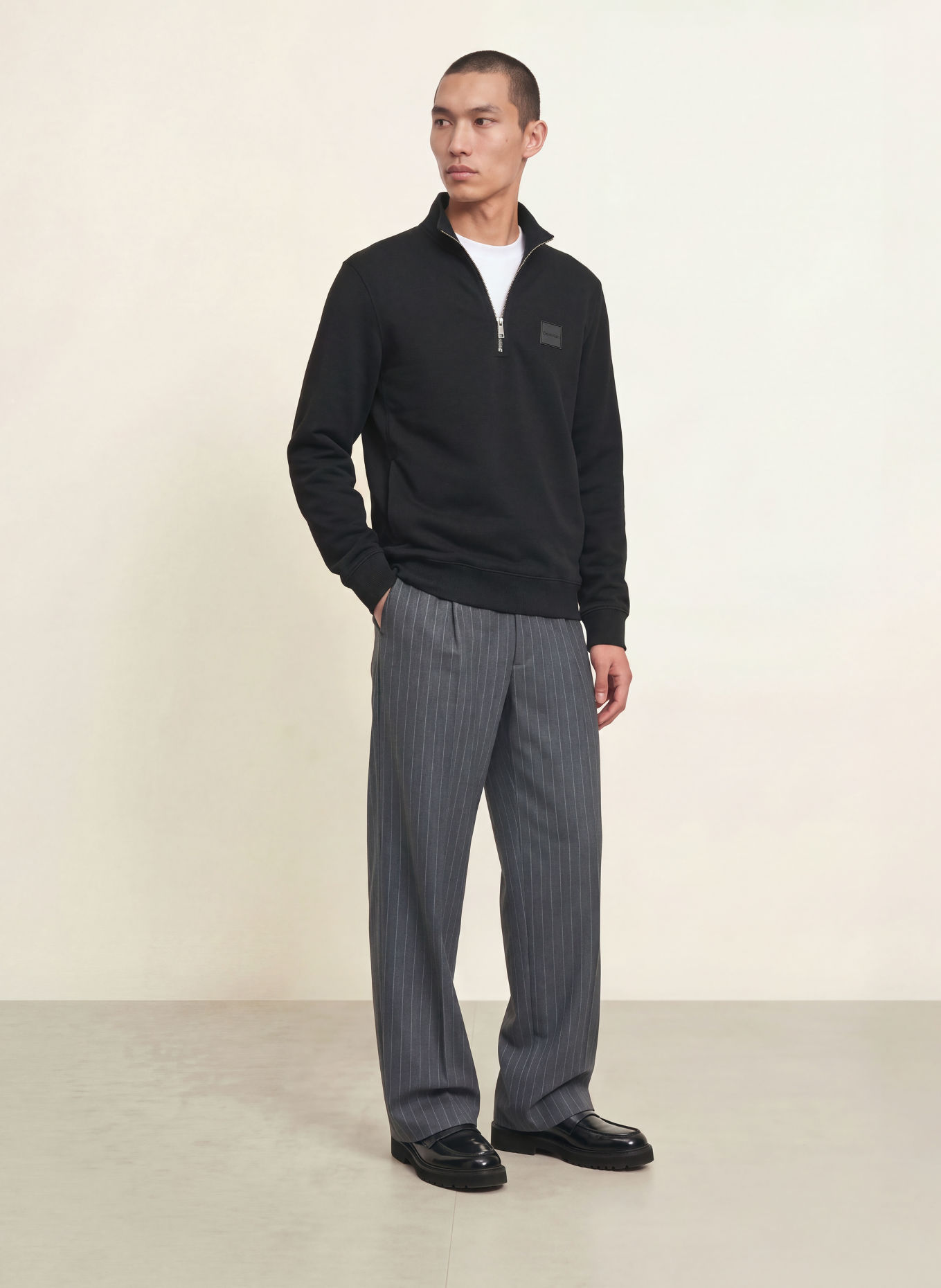 Calvin Klein Sweat-Troyer: SCHWARZ
