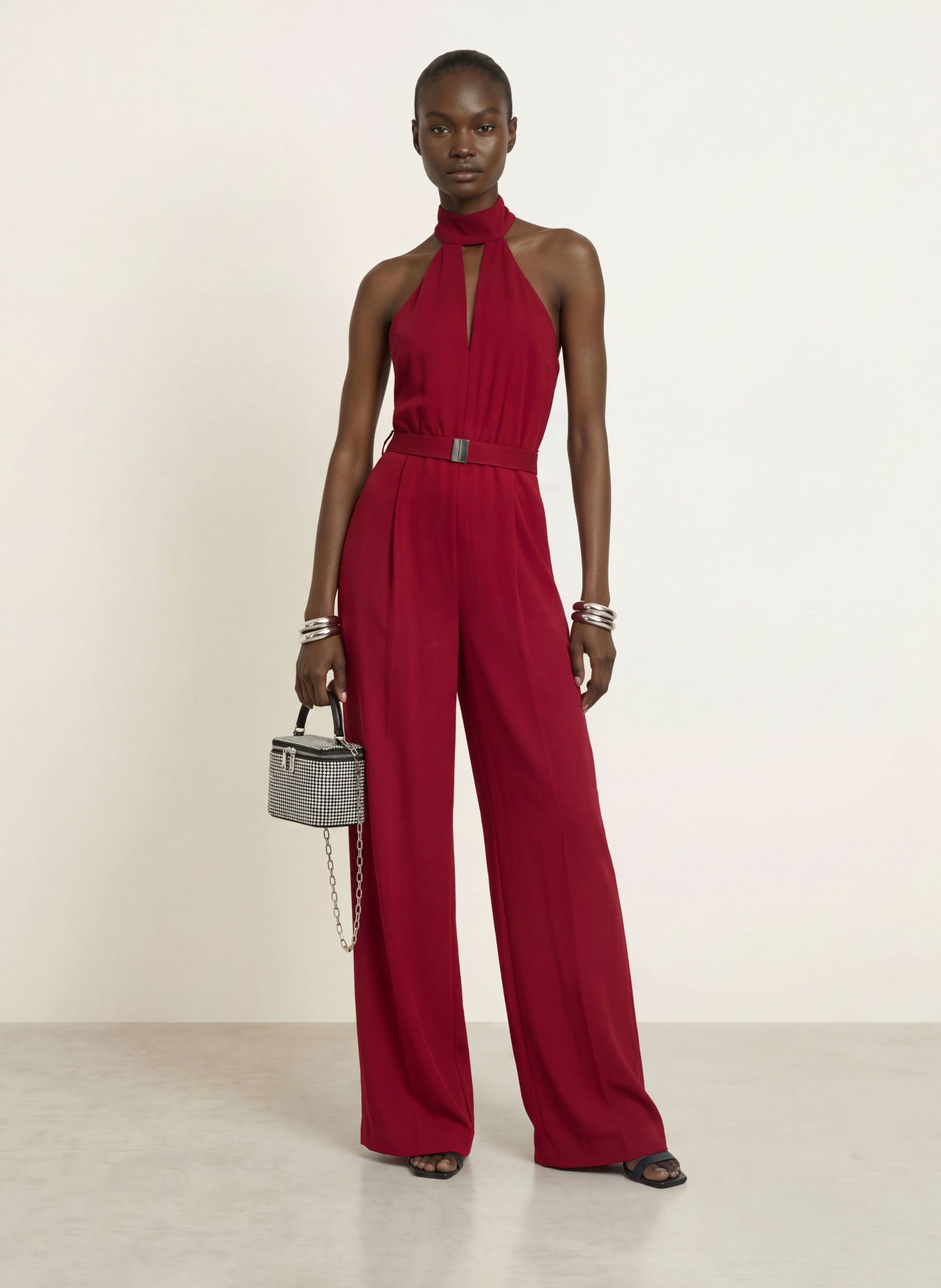 REISS Jumpsuit JODIE: DUNKELROT