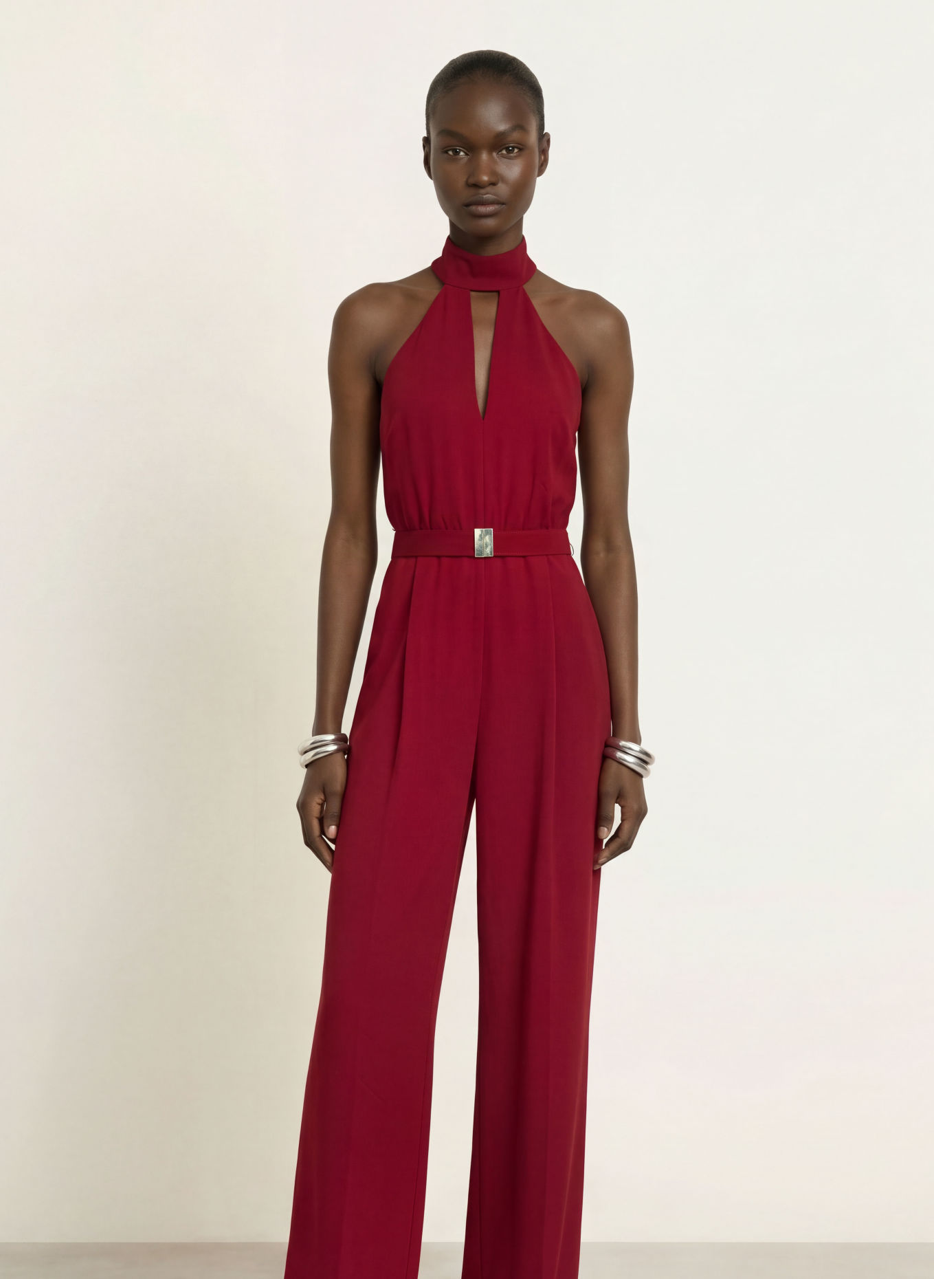 REISS Jumpsuit JODIE: DUNKELROT