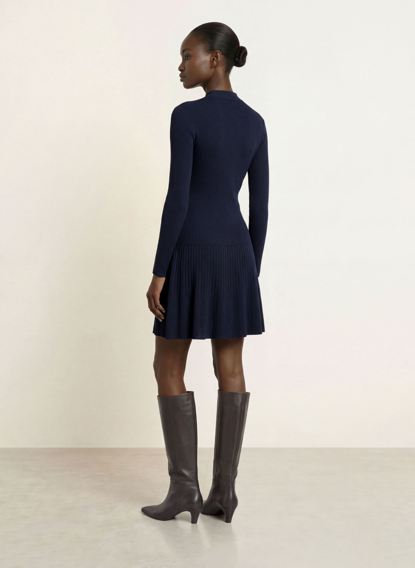 REISS Strickkleid ERIN: DUNKELBLAU