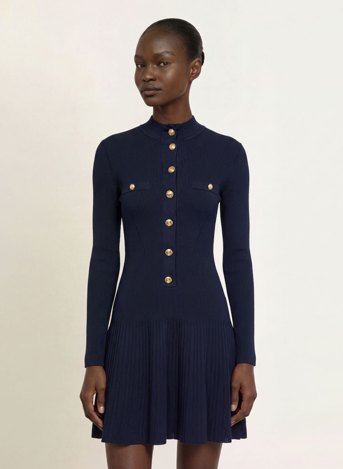 REISS Strickkleid ERIN: DUNKELBLAU