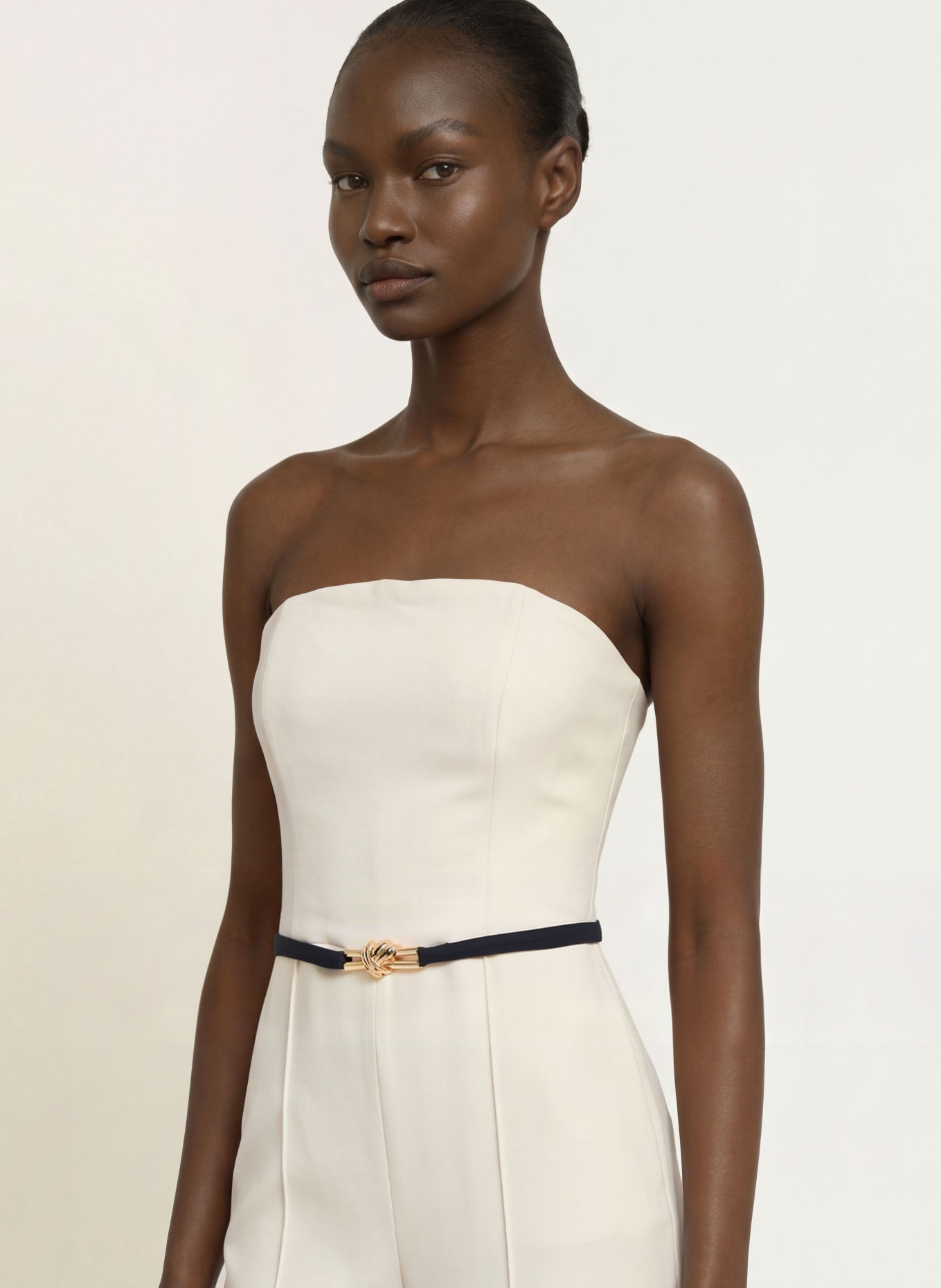 REISS LEAH Jumpsuit: CREAM