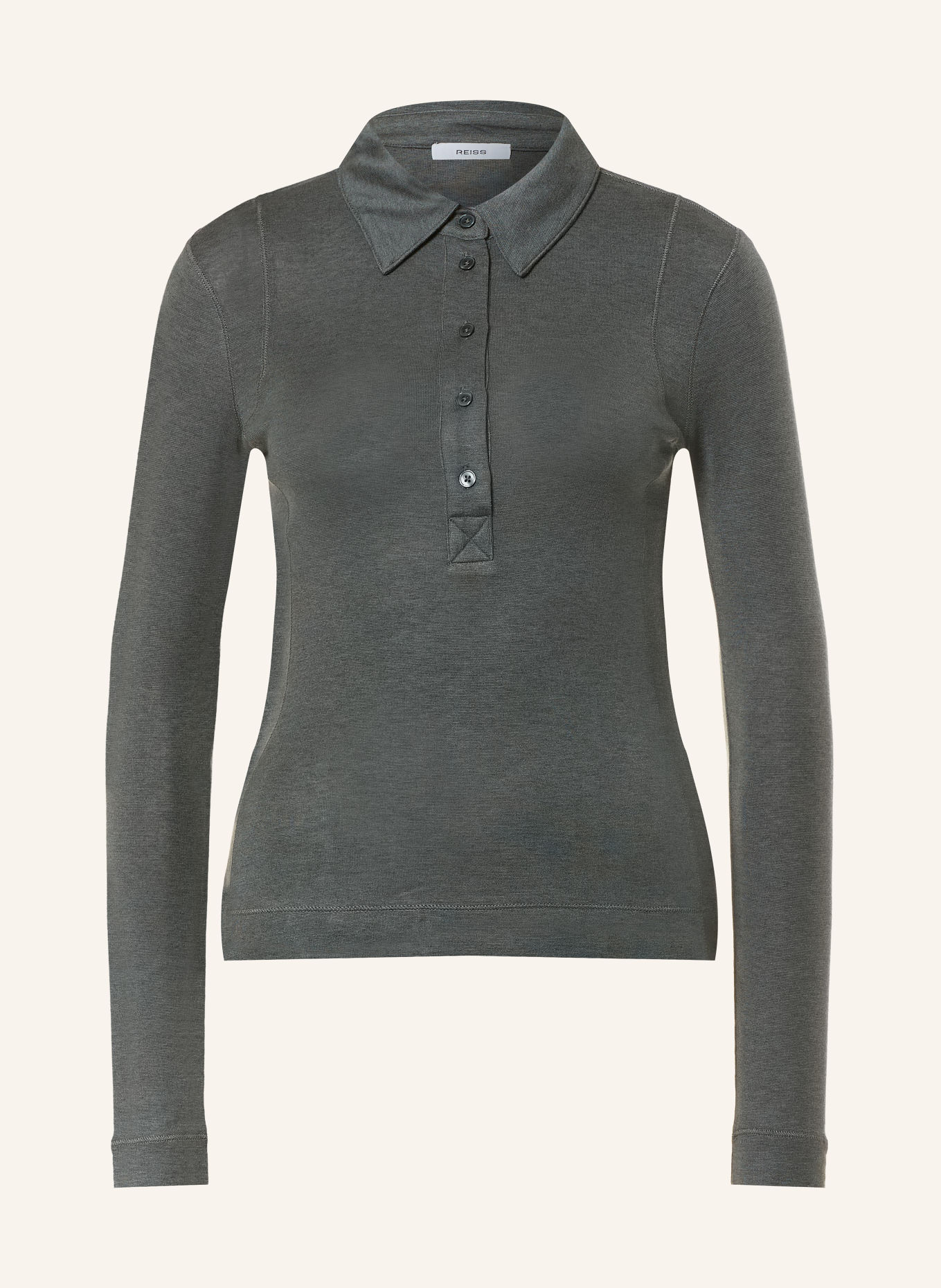 REISS Polo en jersey WENDY: GRIS FONCÉ