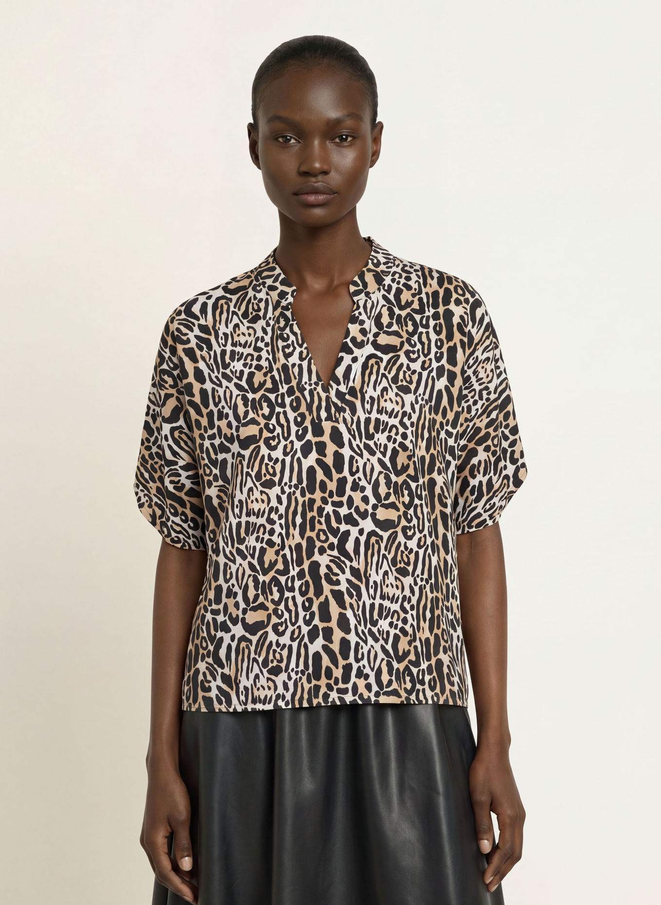 RAFFAELLO ROSSI Blouseshirt LOUI: BEIGE / BRUIN