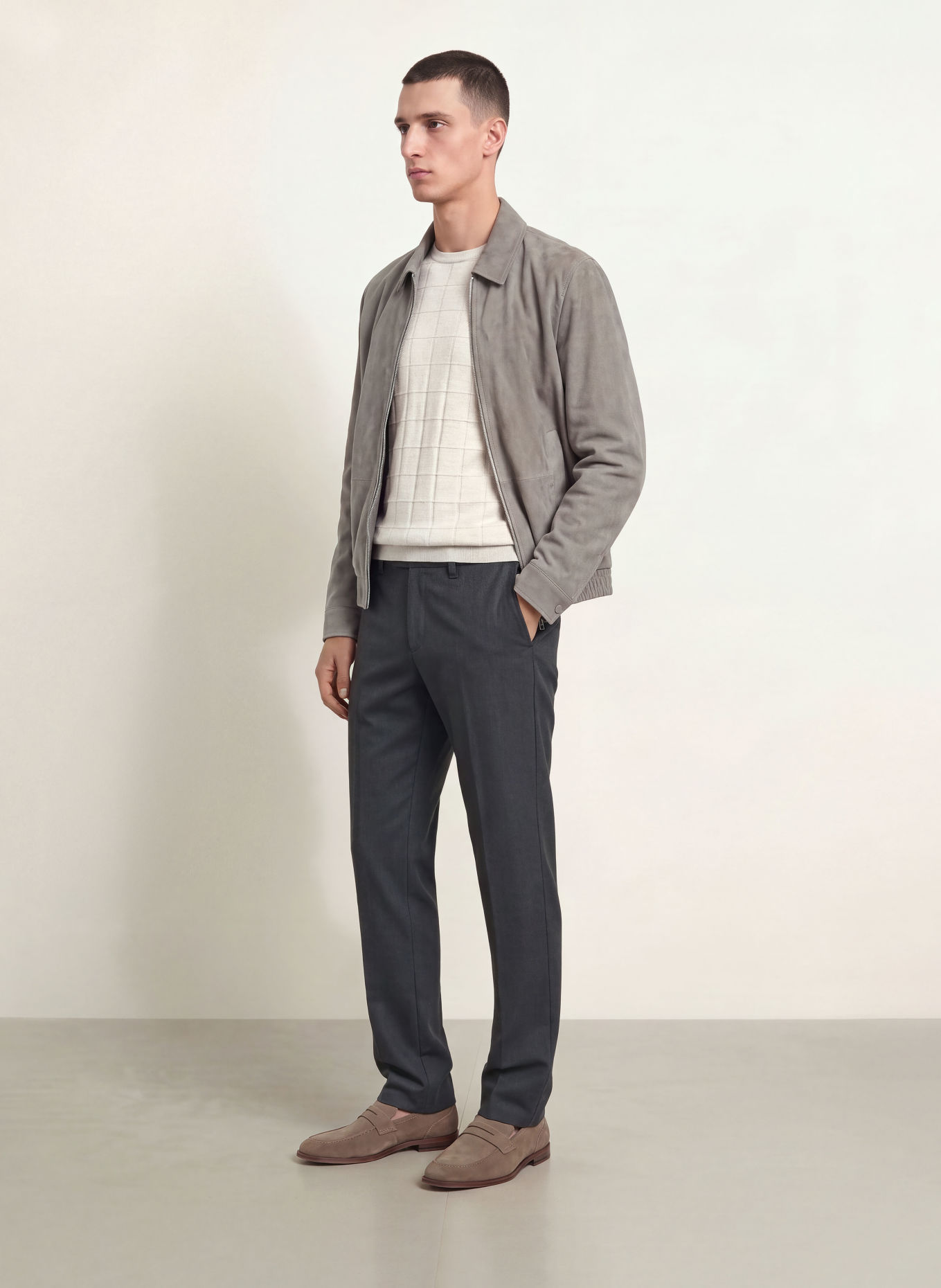 MAC LENNOX Modern Fit Chinos: DARK BLUE