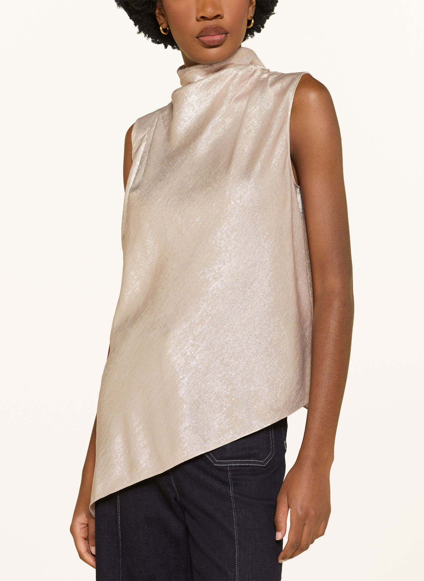 REISS Top ROMEE: ECRU