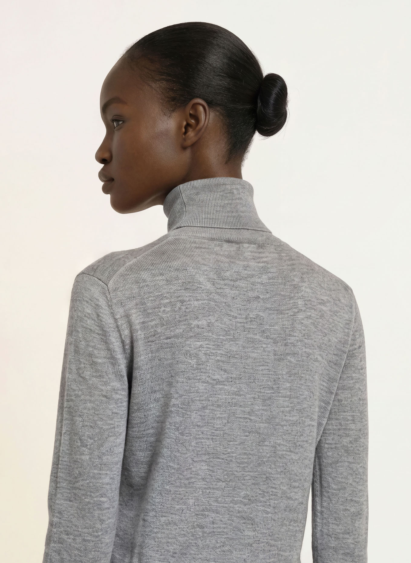 REISS Pull RINA en laine mérinos: GRIS