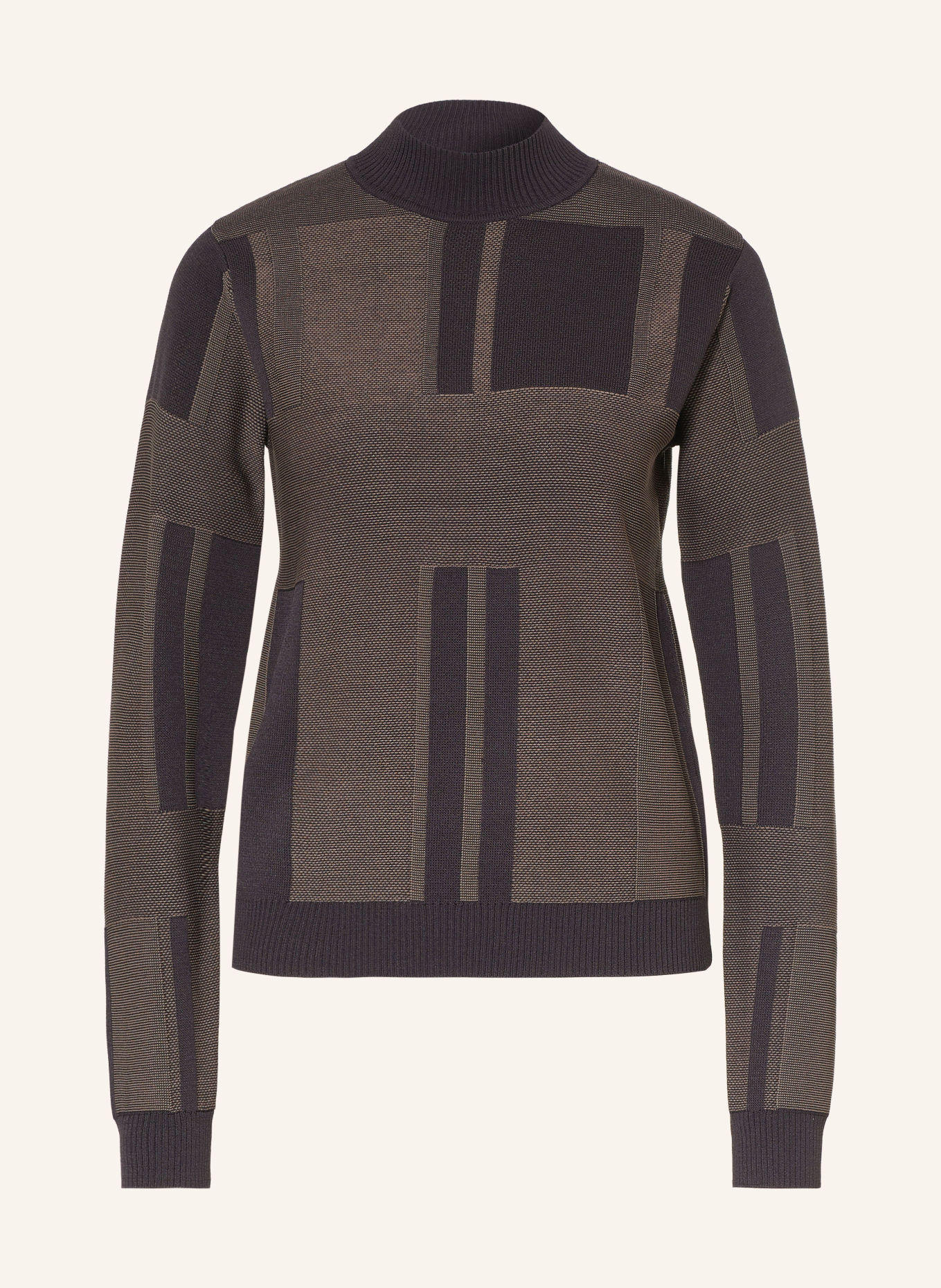 REISS Pull FARO: MARRON / NOIR