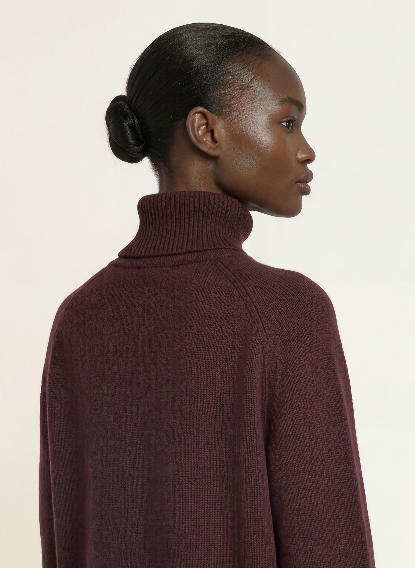 REISS Pull à col roulé HARRIET: LILAS FONCÉ