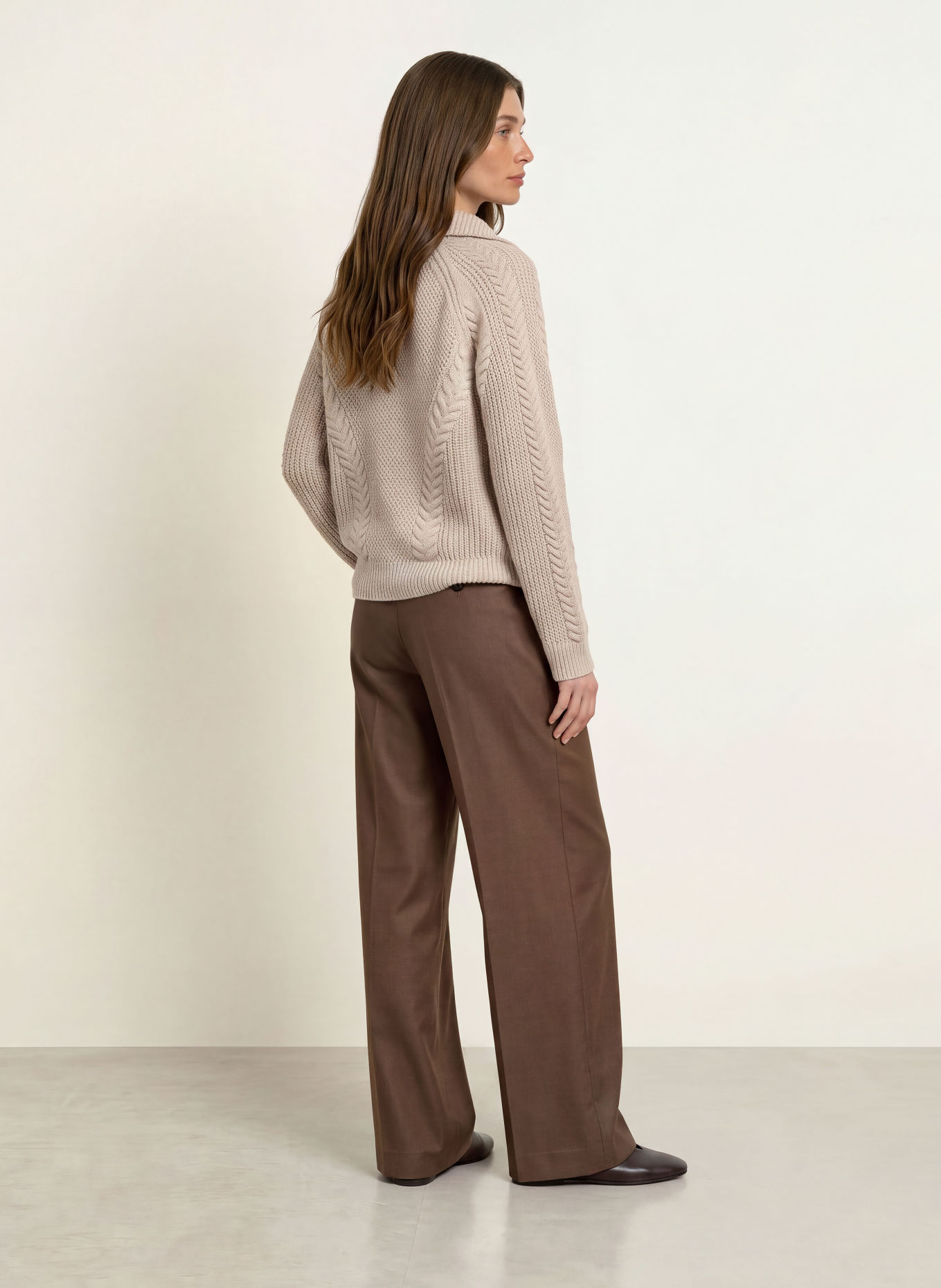 REISS Pull AURIELE: MARRON CLAIR