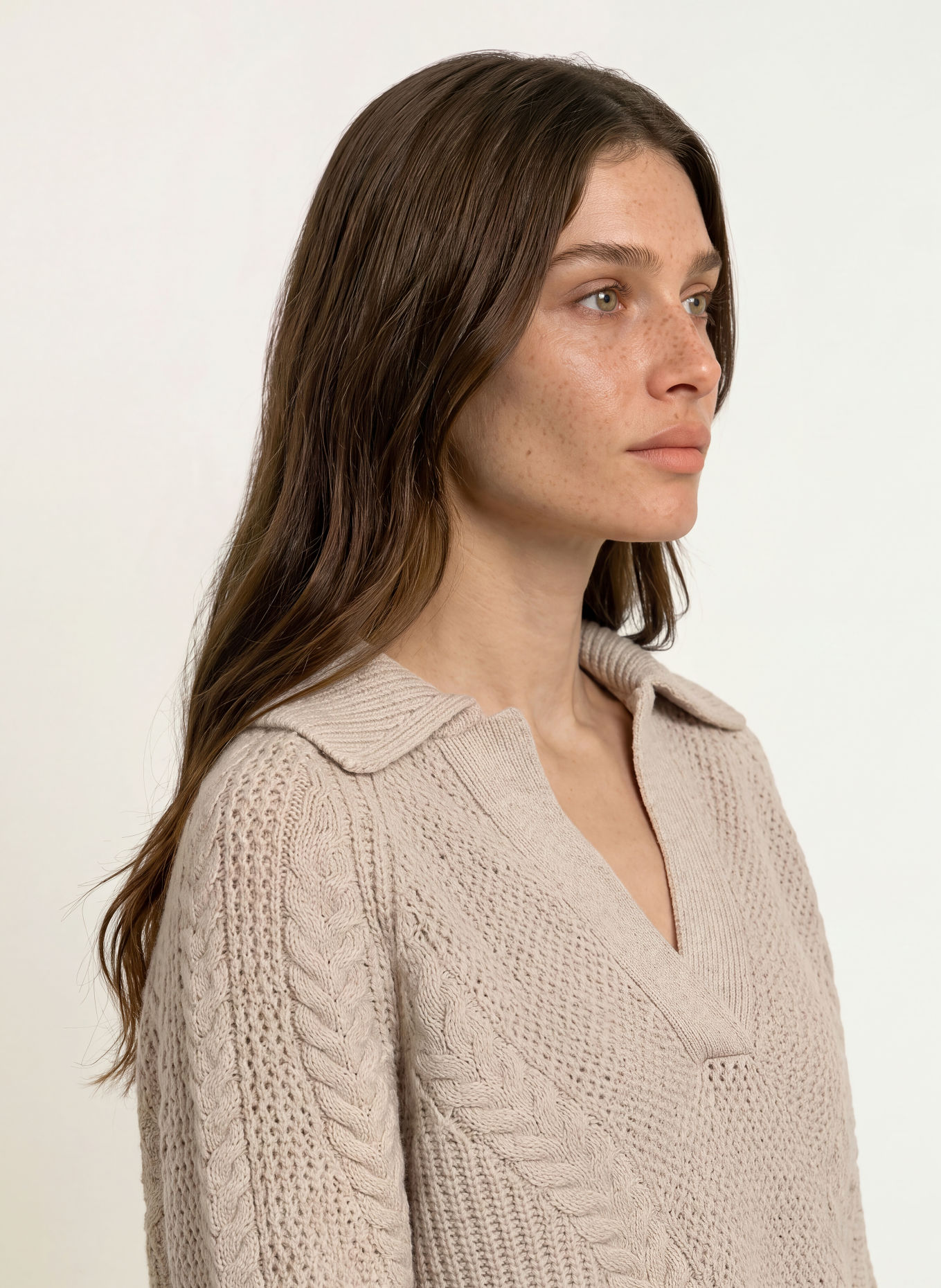 REISS Pull AURIELE: MARRON CLAIR