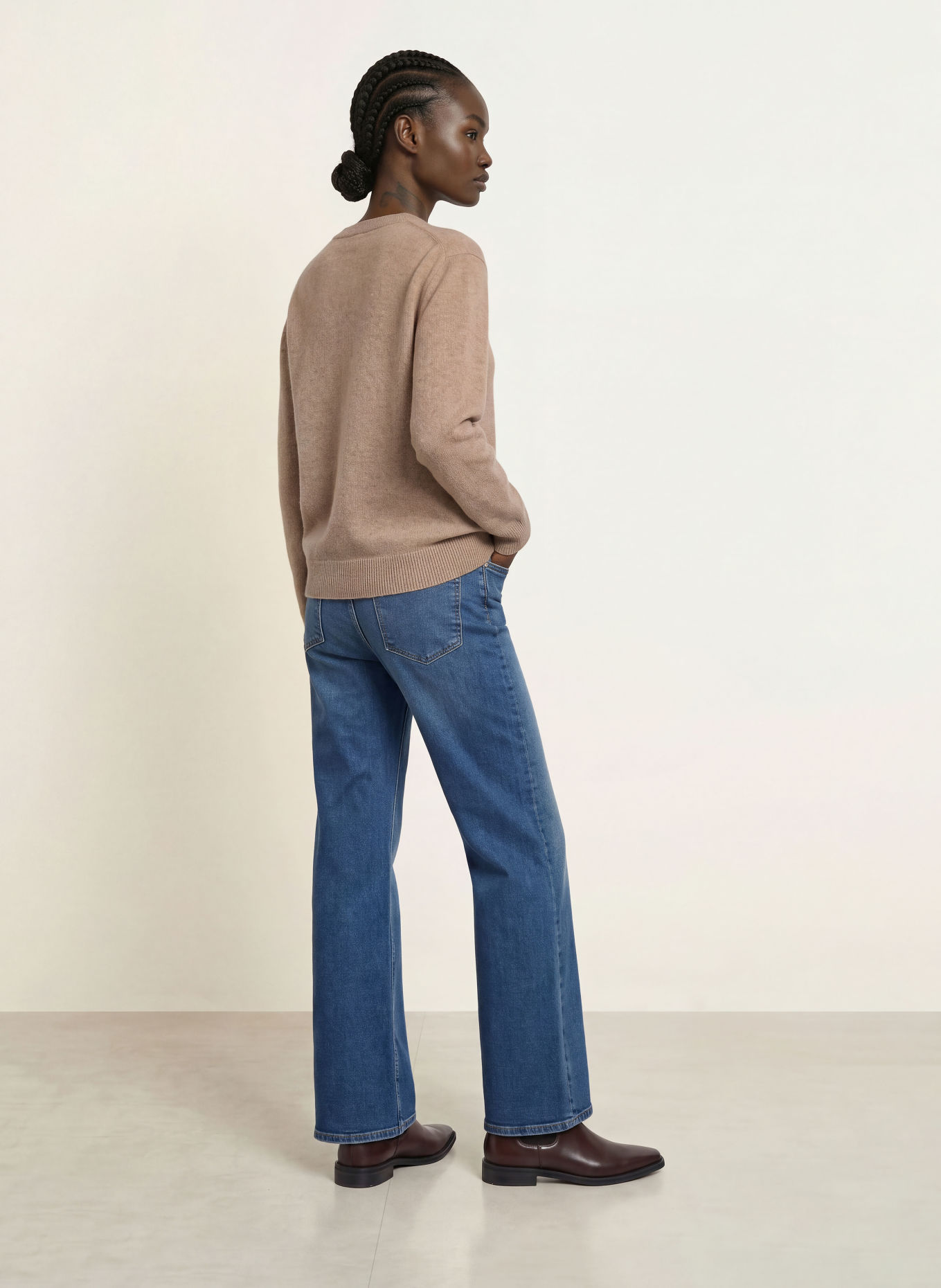REISS Pull en cachemire JENNA: BEIGE