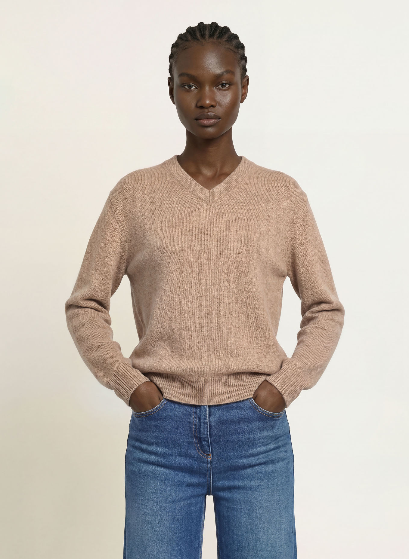 REISS Pull en cachemire JENNA: BEIGE