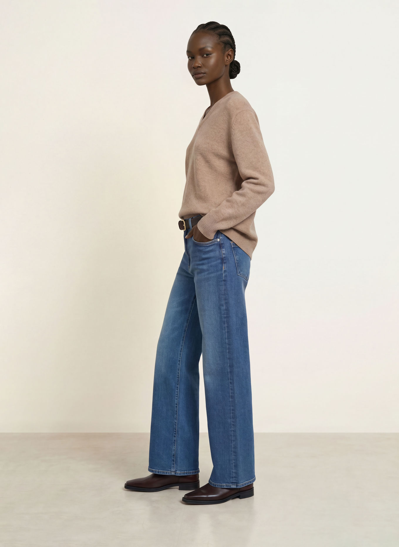 REISS Pull en cachemire JENNA: BEIGE