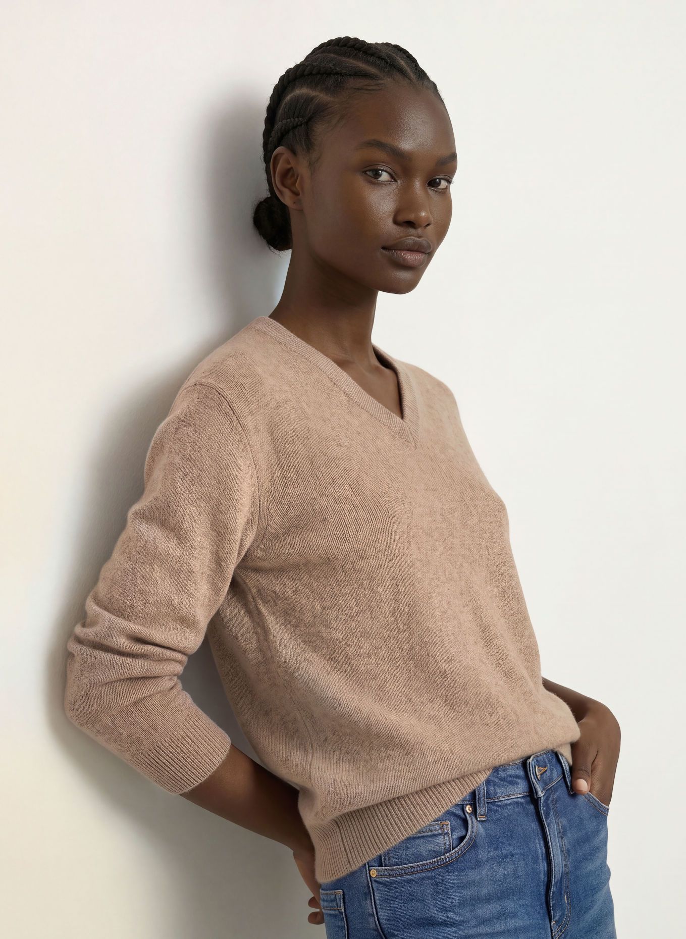 REISS Pull en cachemire JENNA: BEIGE