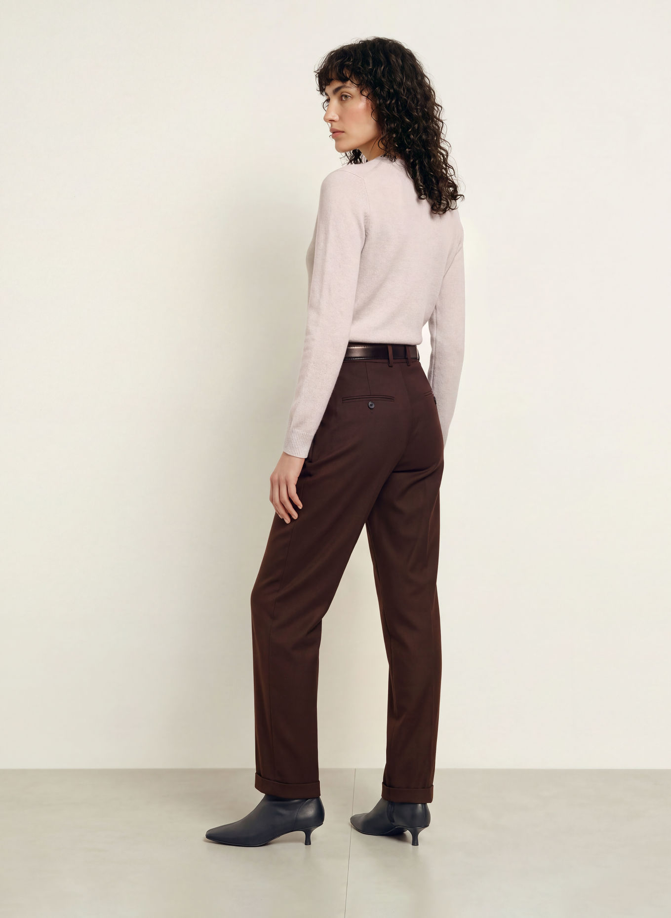 REISS Pull en cachemire MIMI: GRIS CLAIR